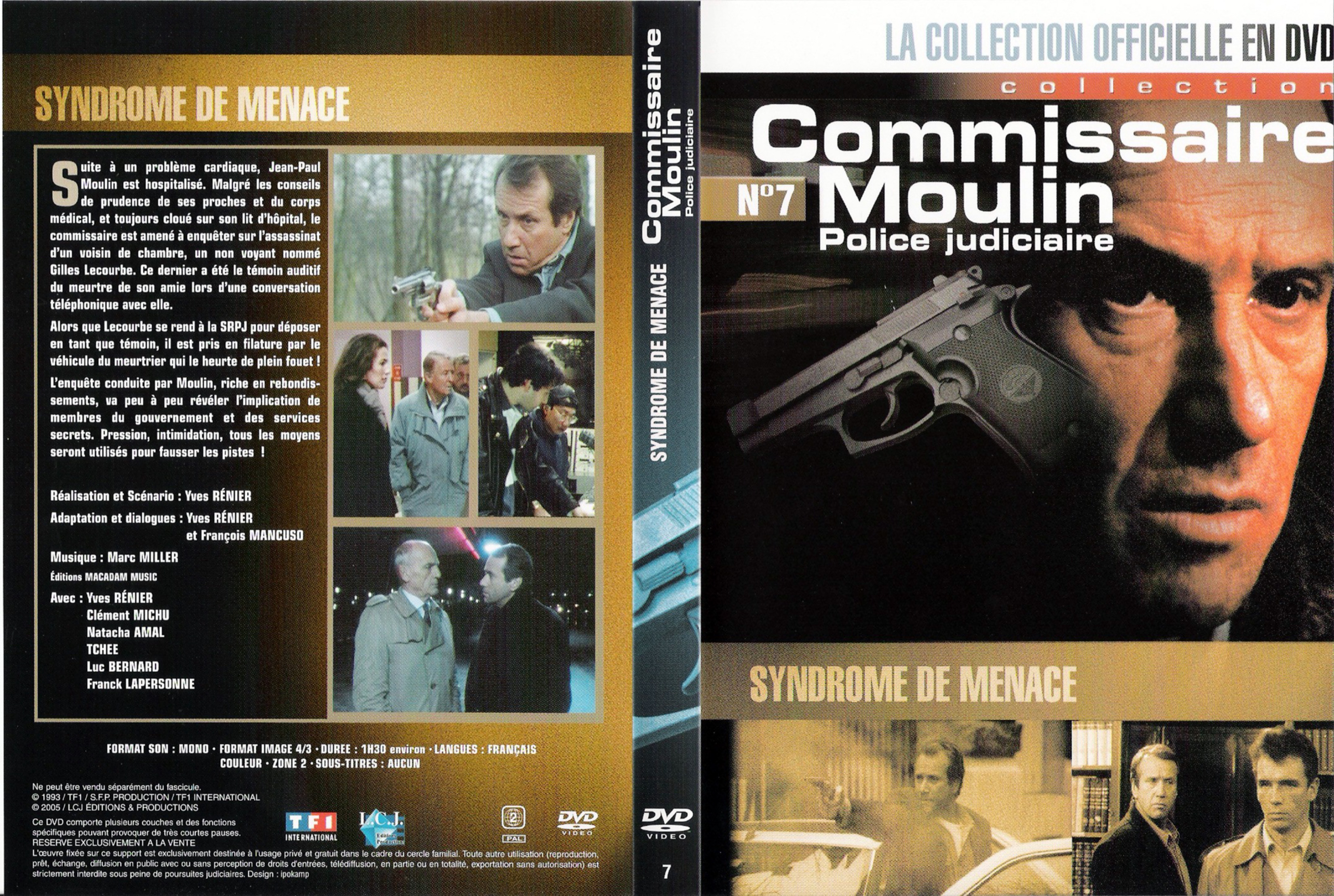 Jaquette DVD Commissaire Moulin - Syndrome de menace