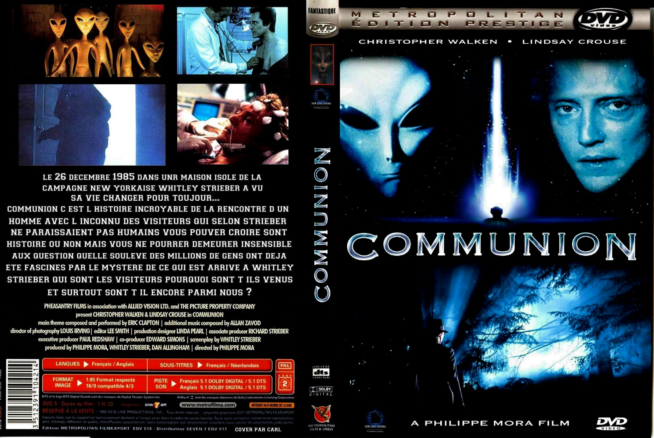 Jaquette DVD Communion custom