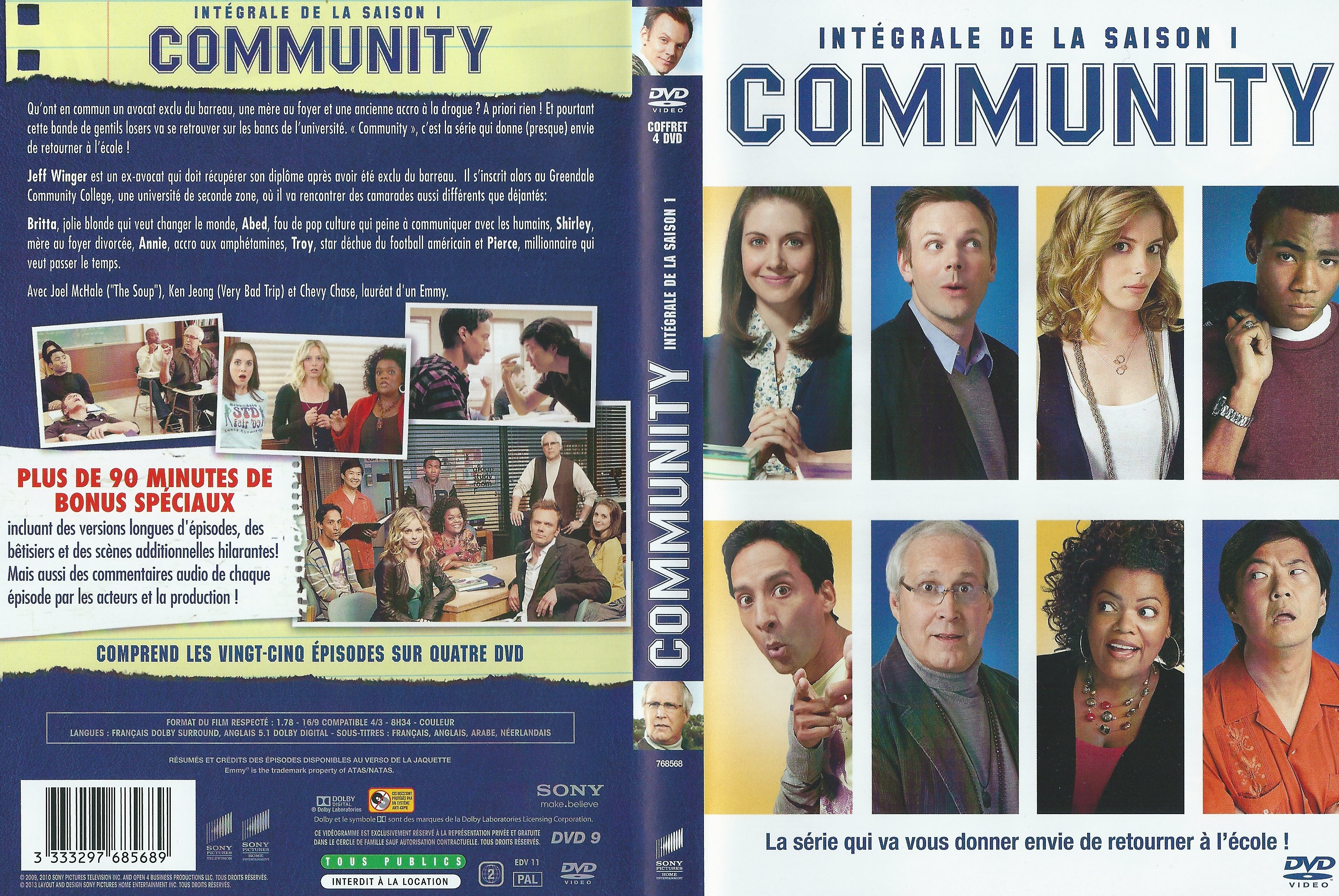 Jaquette DVD Community Saison 1 COFFRET