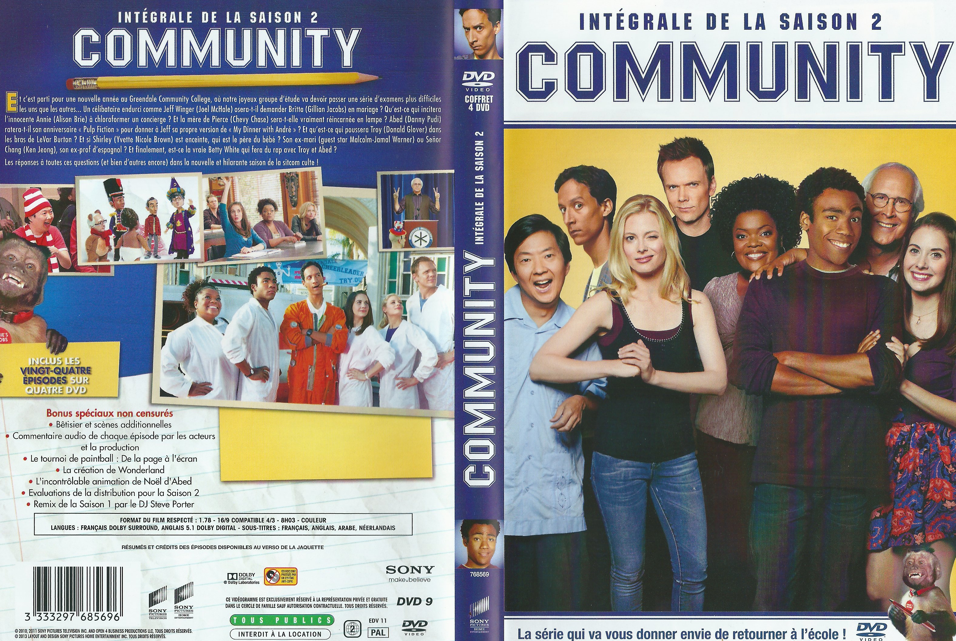 Jaquette DVD Community Saison 2 COFFRET