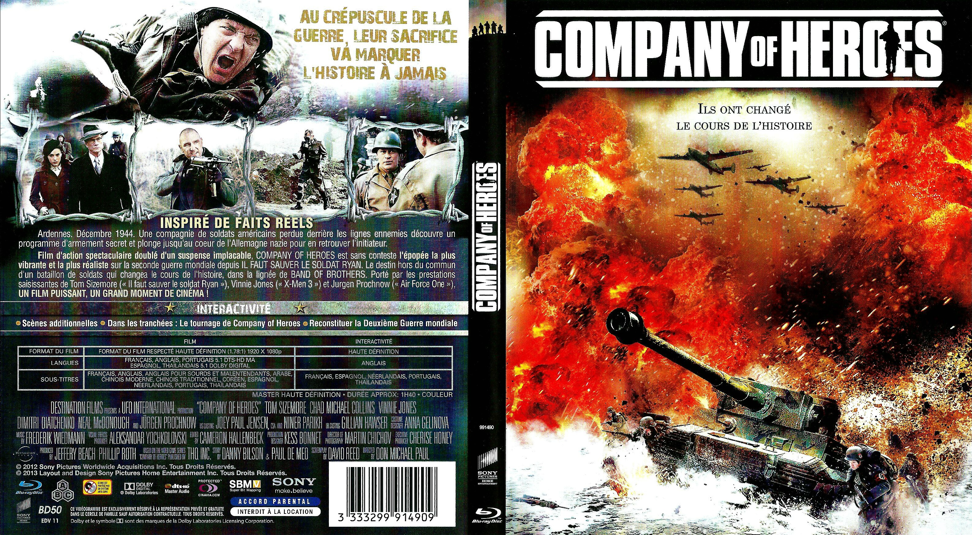 Jaquette DVD Company of Heroes (BLU-RAY)