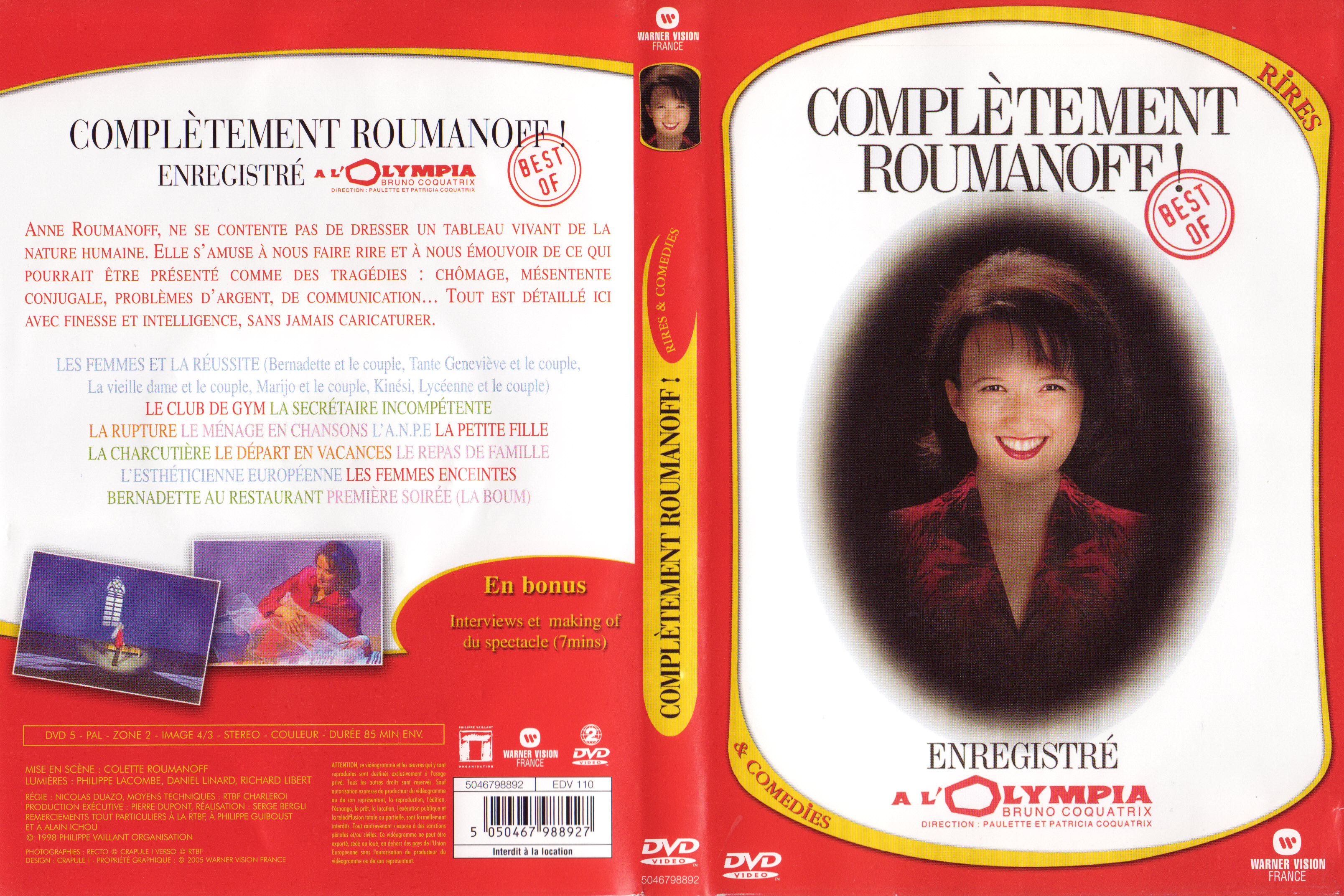Jaquette DVD Compltement Roumanoff