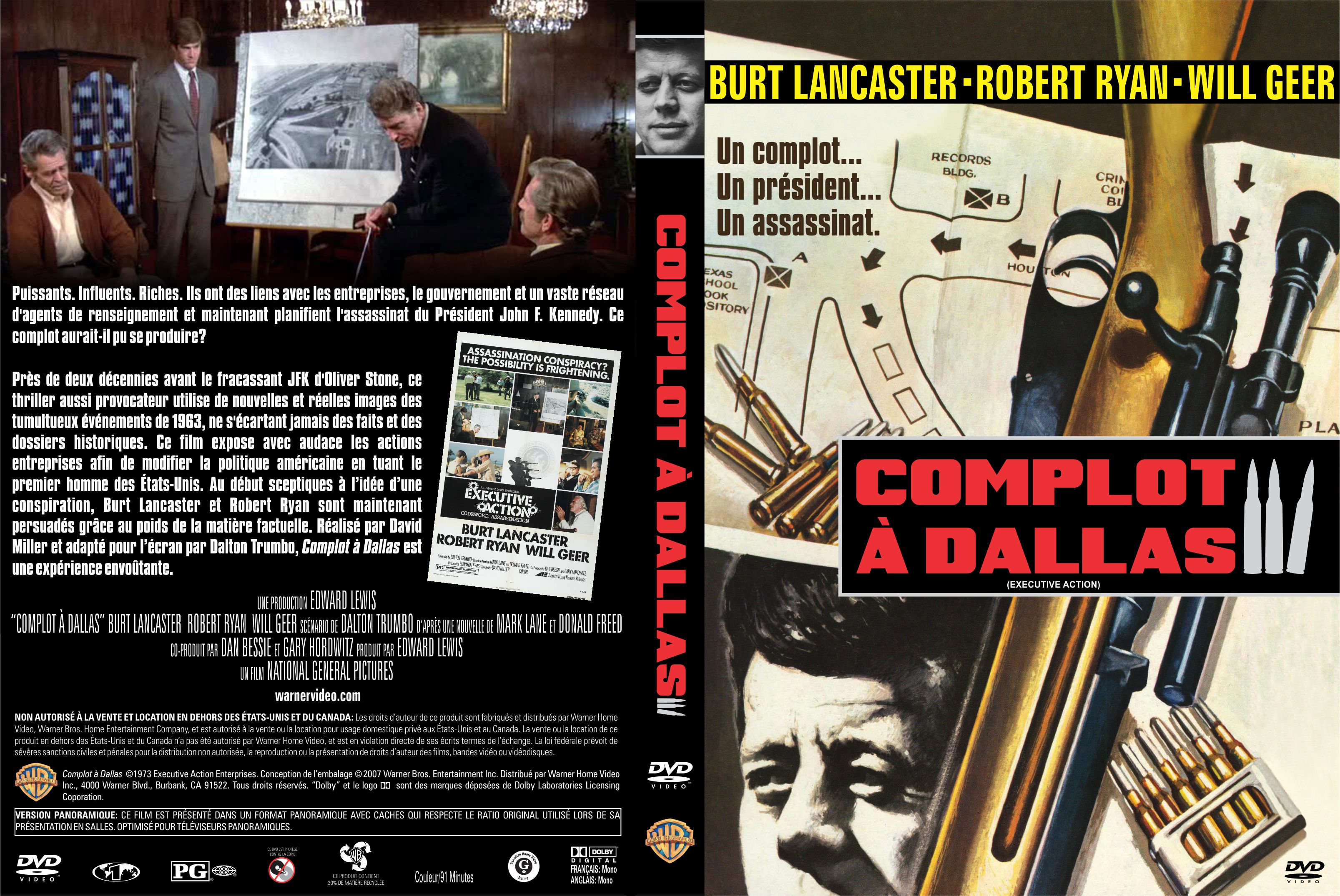 Jaquette DVD Complot  Dallas custom
