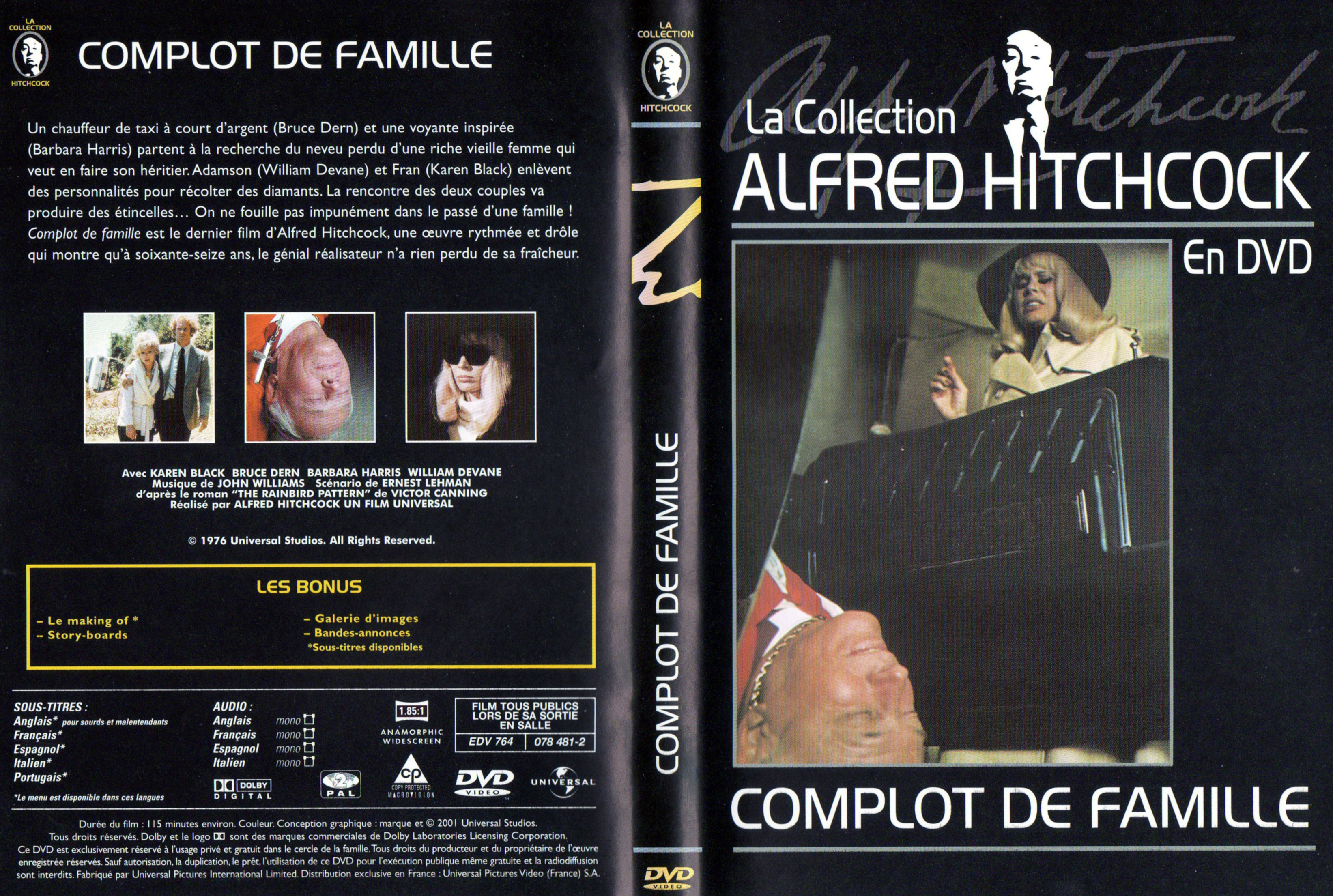 Jaquette DVD Complot de famille