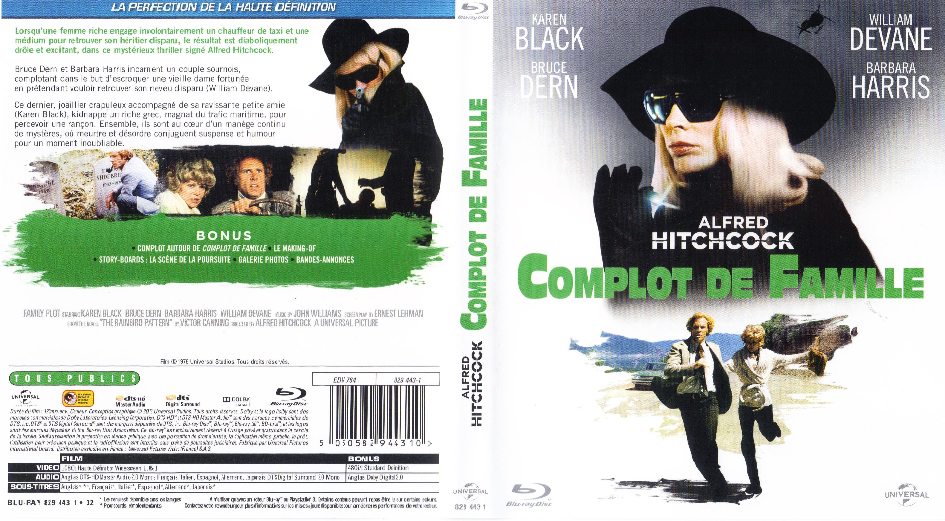 Jaquette DVD Complot de famille (BLU-RAY)