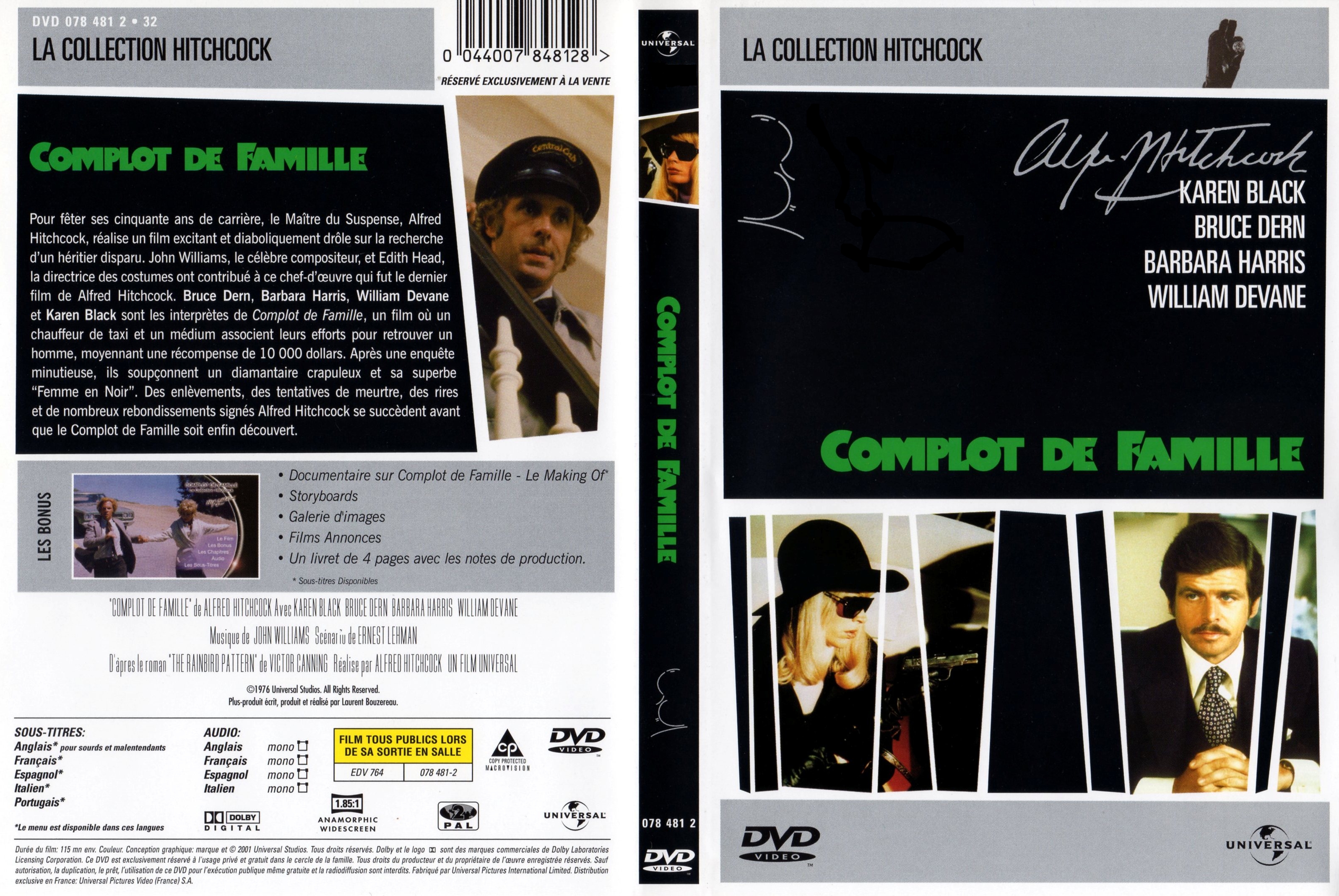 Jaquette DVD Complot de famille v2