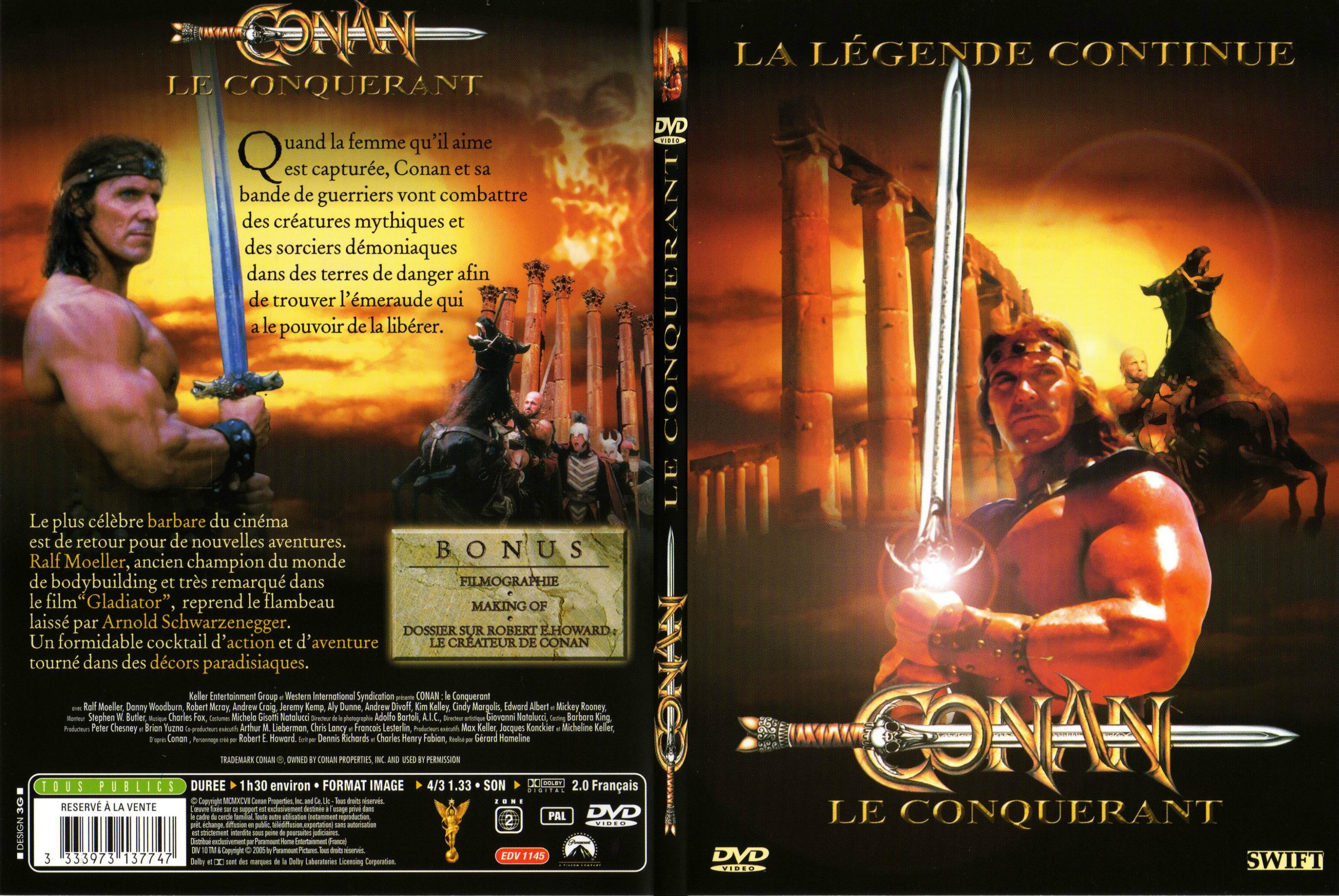 Jaquette DVD Conan le conquerant - SLIM
