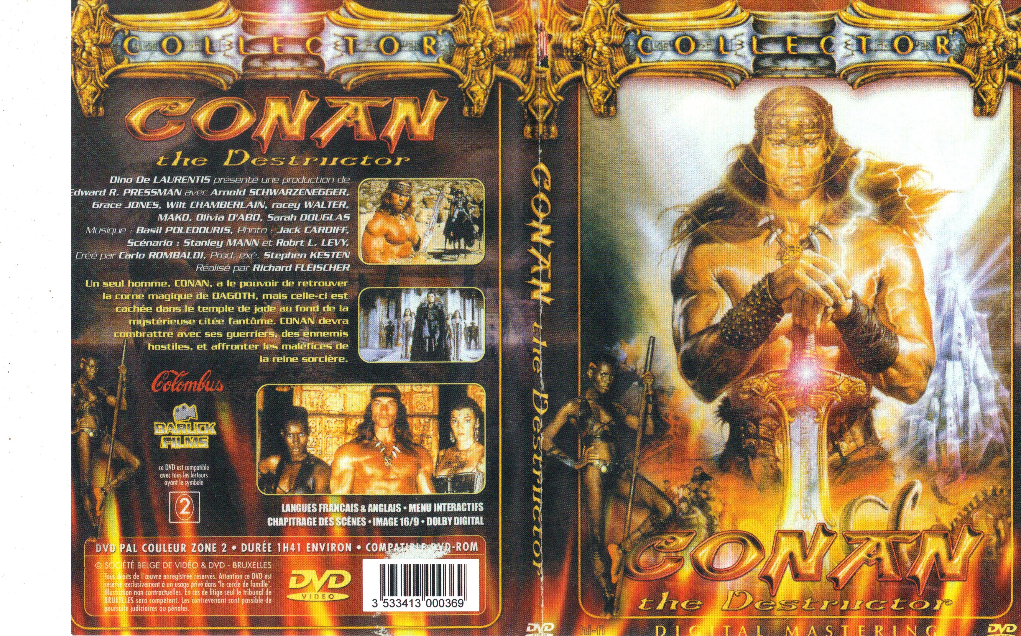 Jaquette DVD Conan le destructeur v3