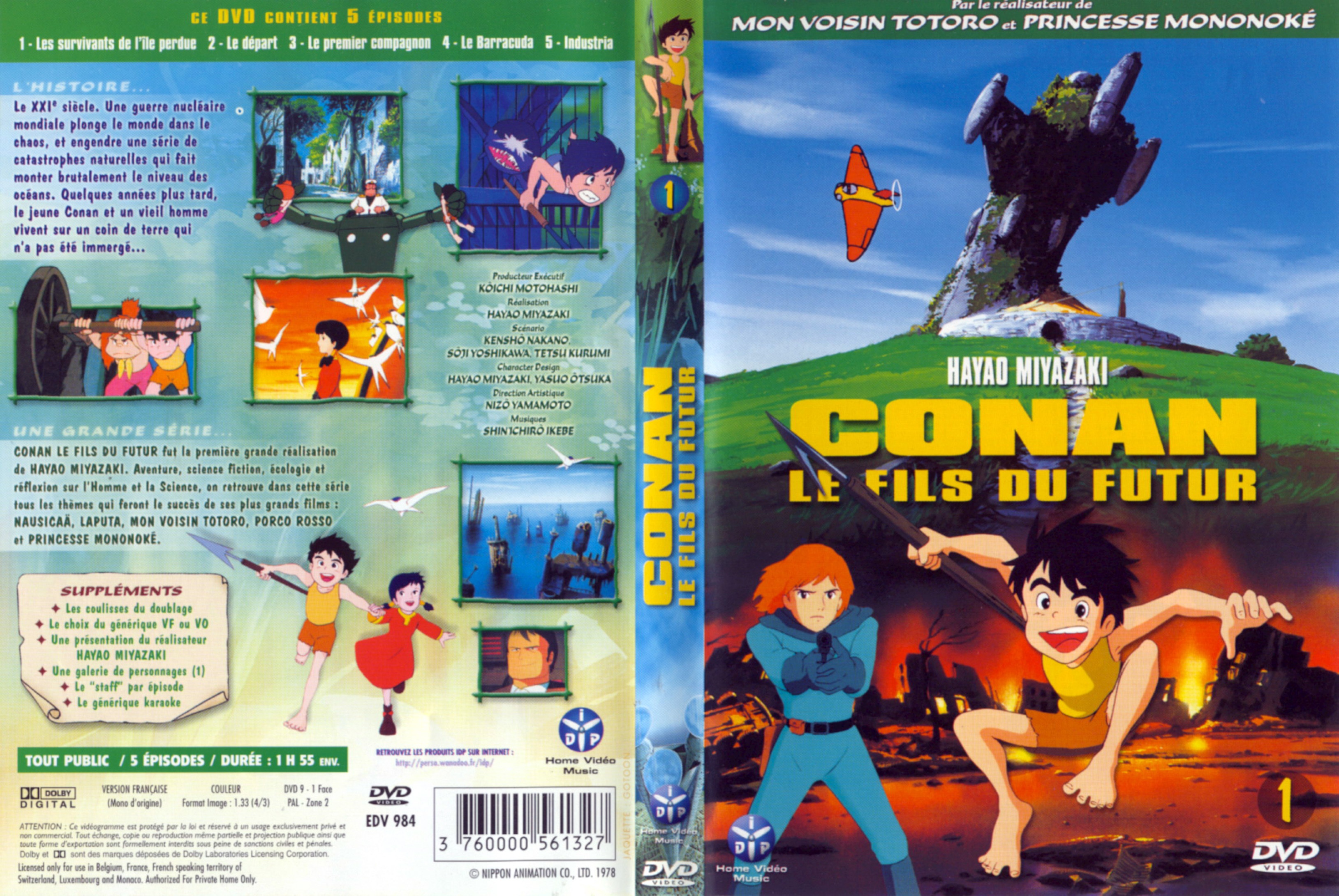Jaquette DVD Conan le fils du futur vol 1