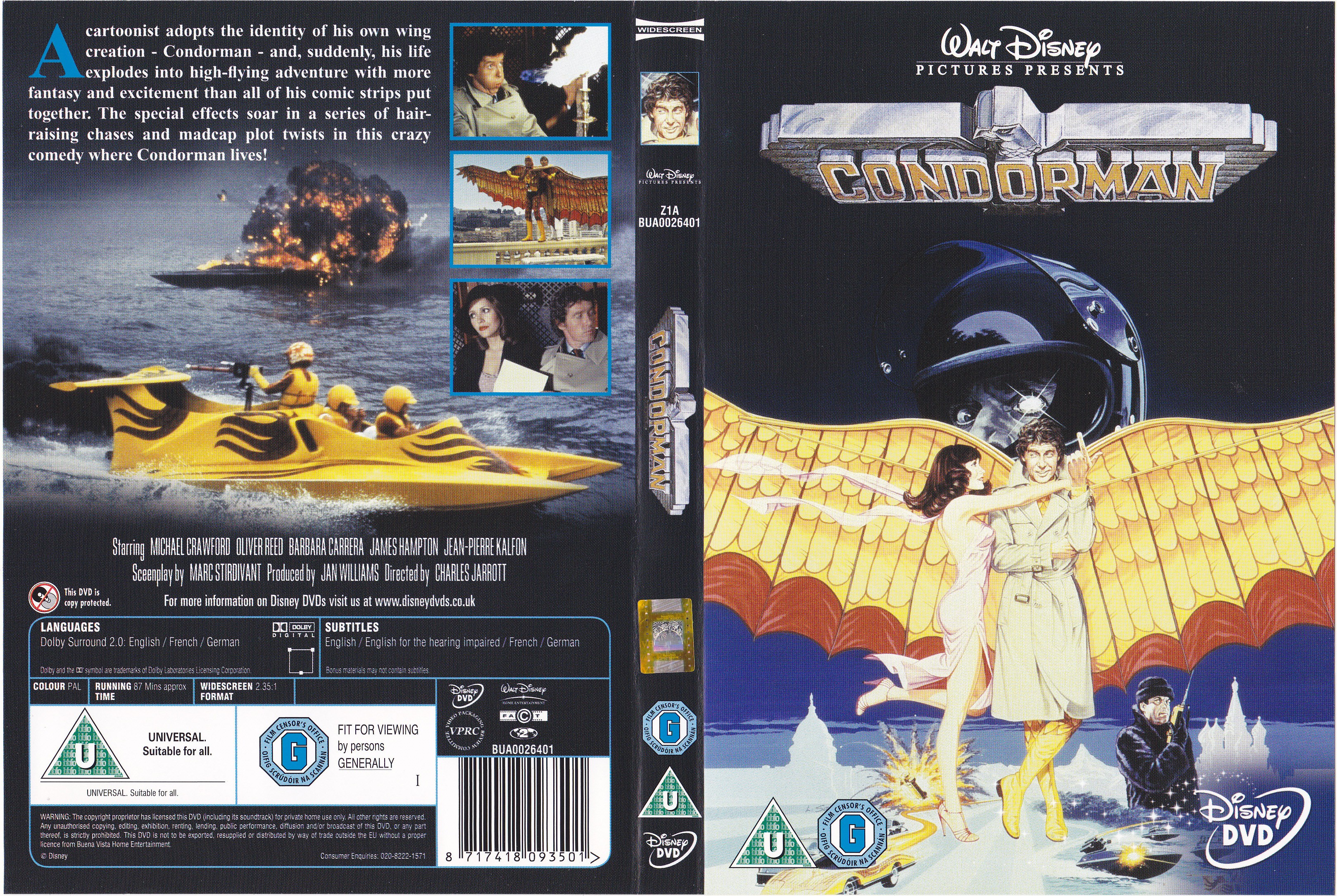 Jaquette DVD Condorman Zone 1