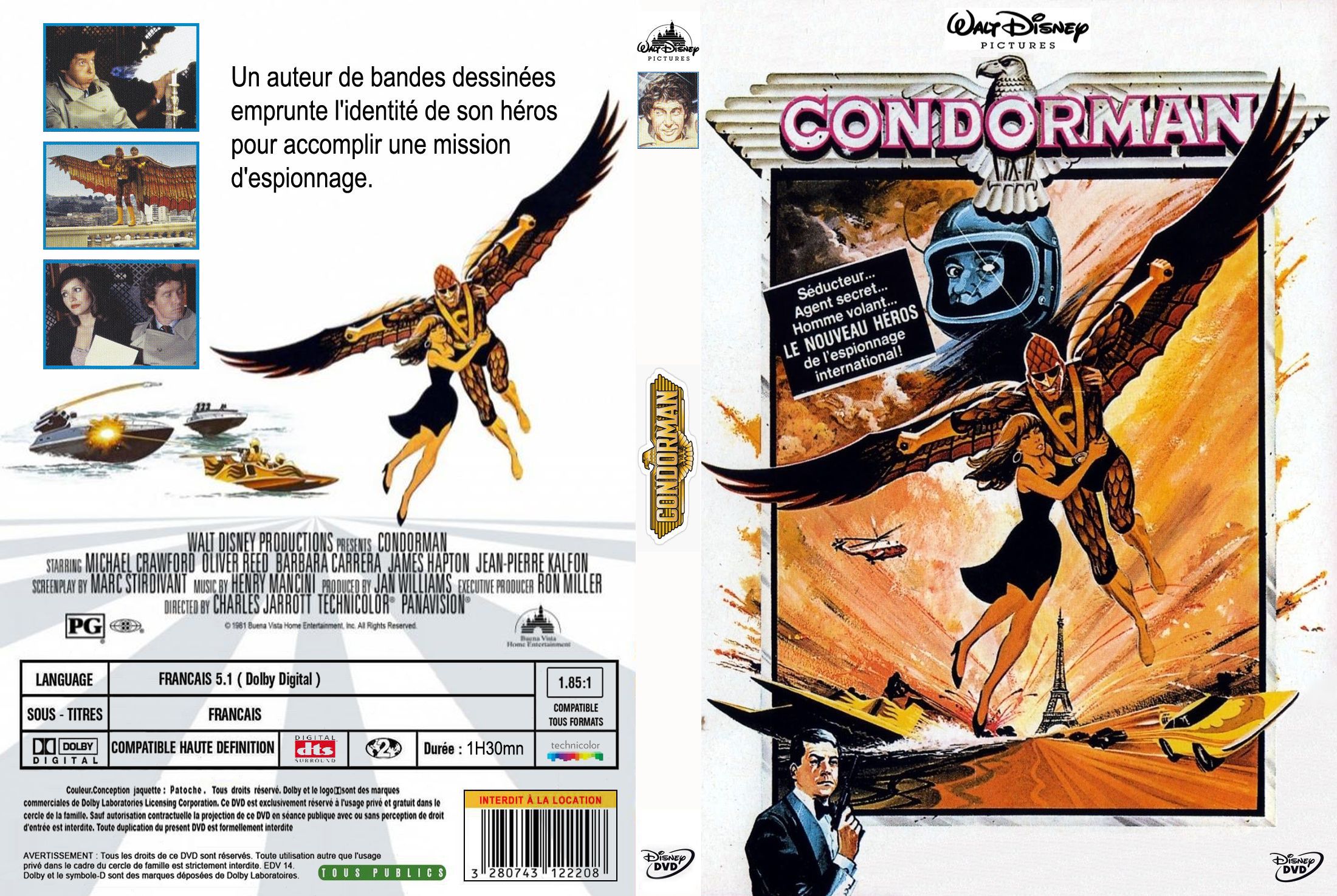 Jaquette DVD Condorman custom