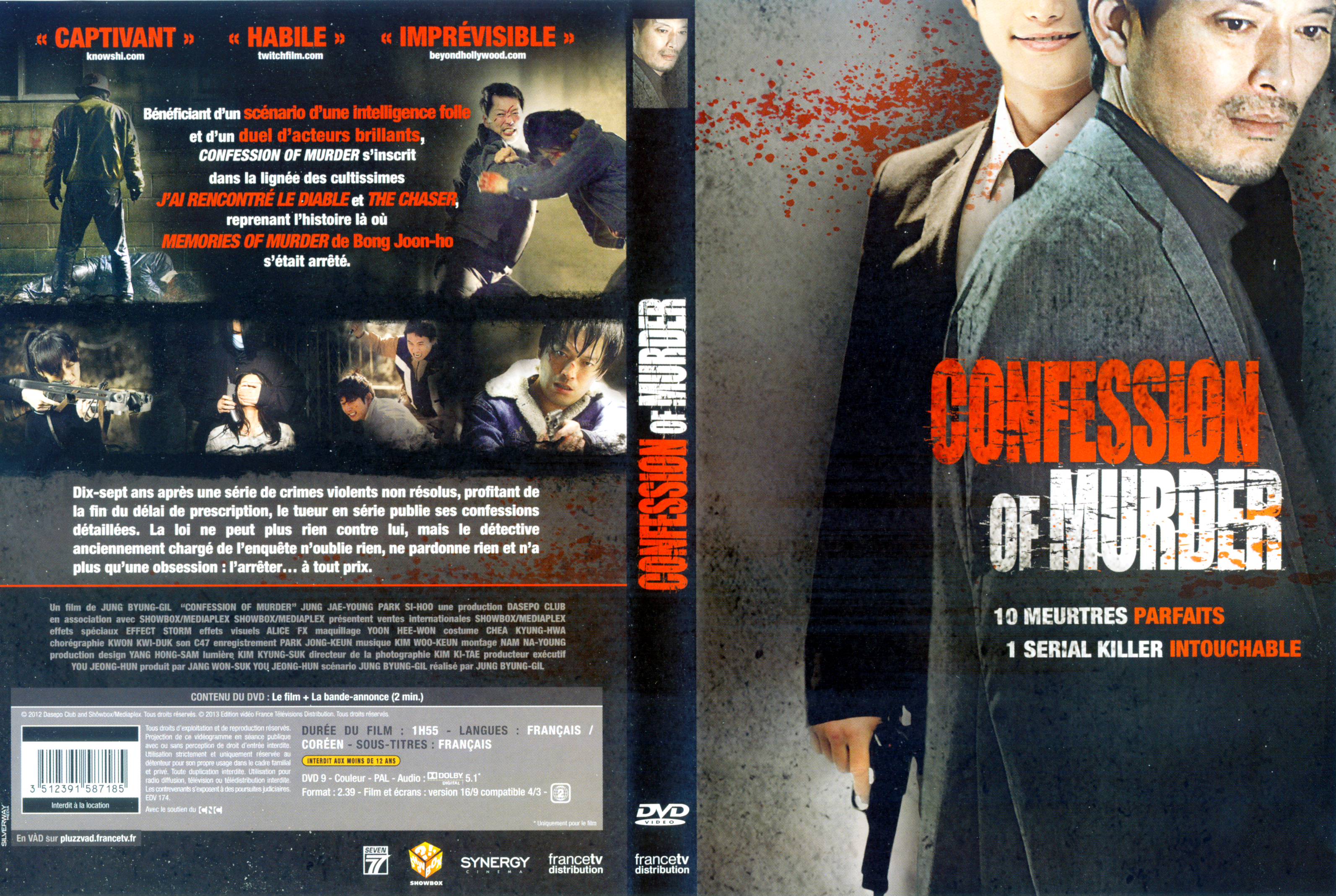Jaquette DVD Confession of Murder