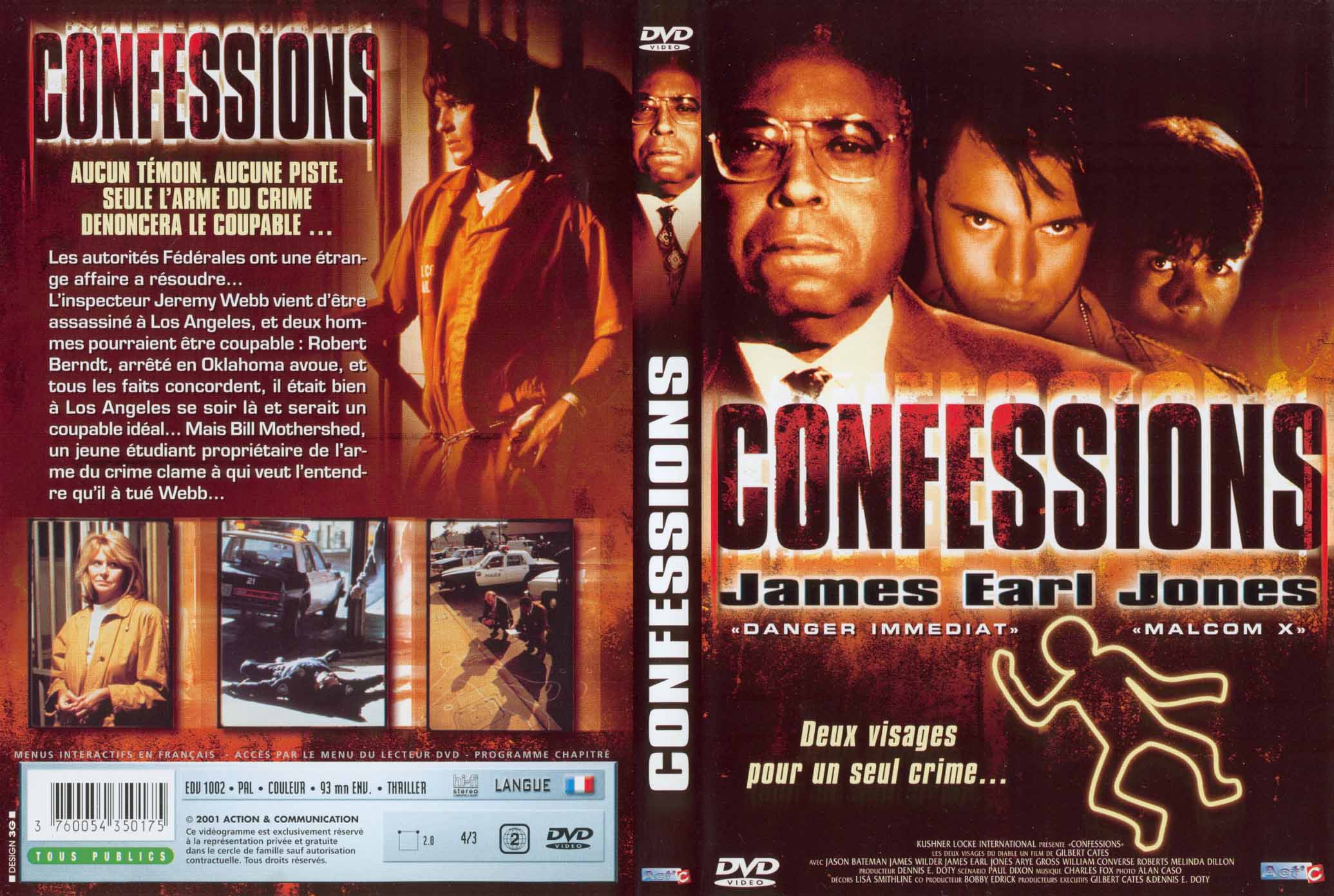 Jaquette DVD Confessions