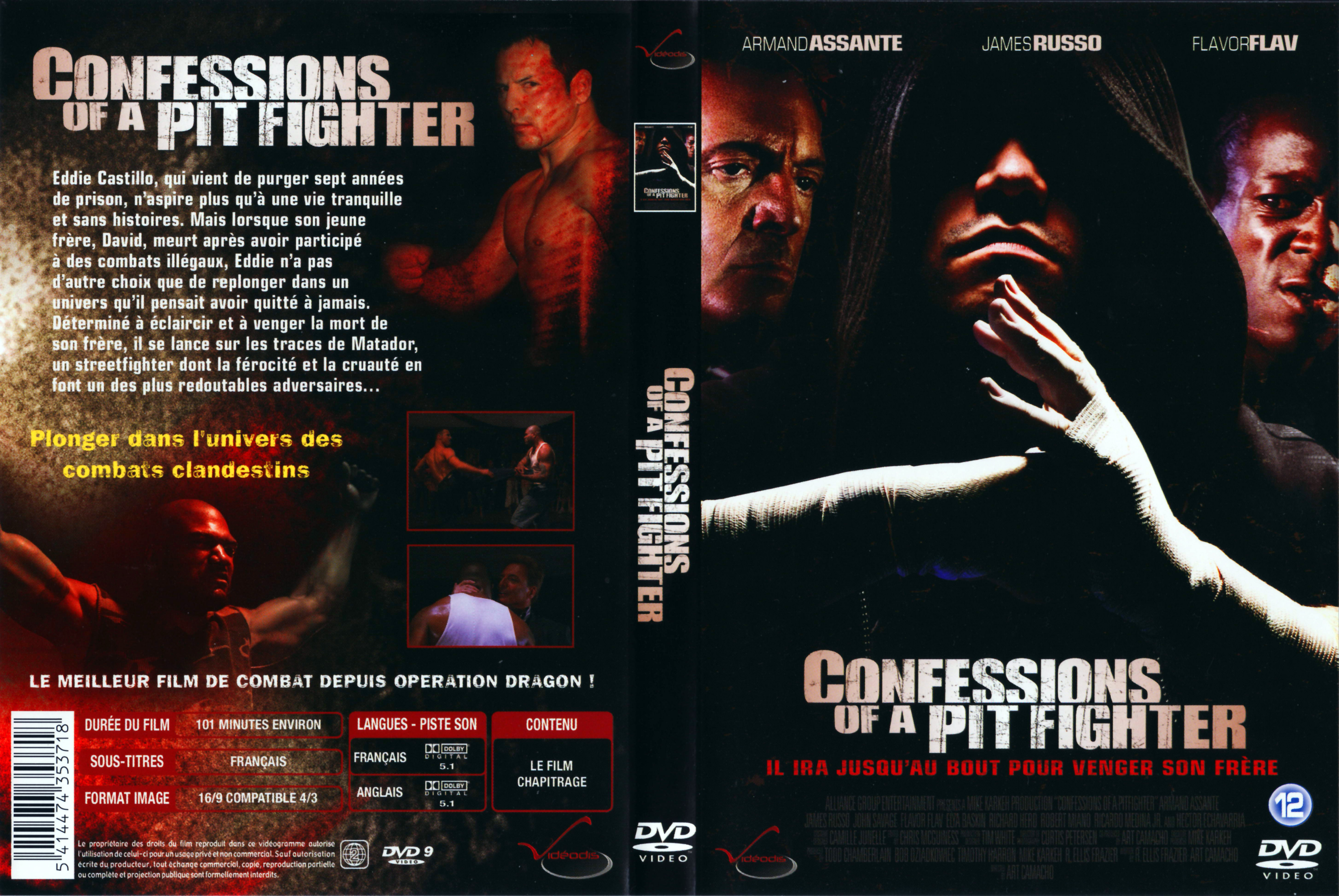 Jaquette DVD Confessions of a pit fighter