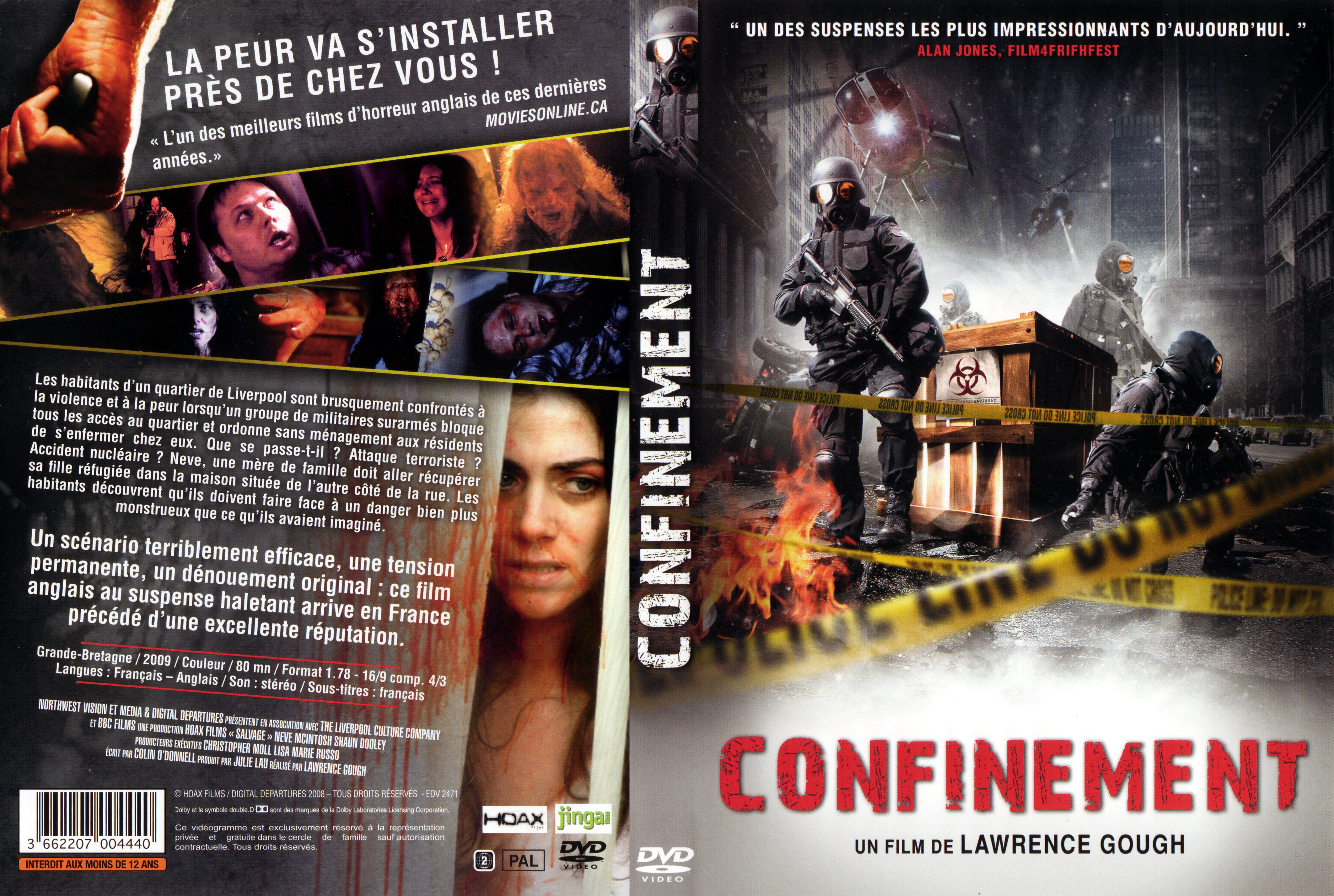 Jaquette DVD Confinement