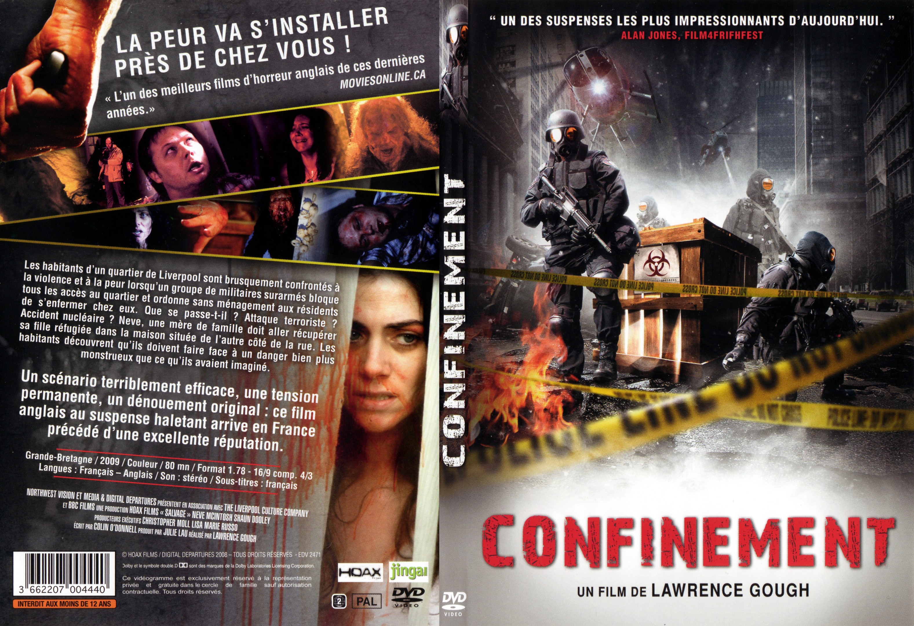 Jaquette DVD Confinement - SLIM