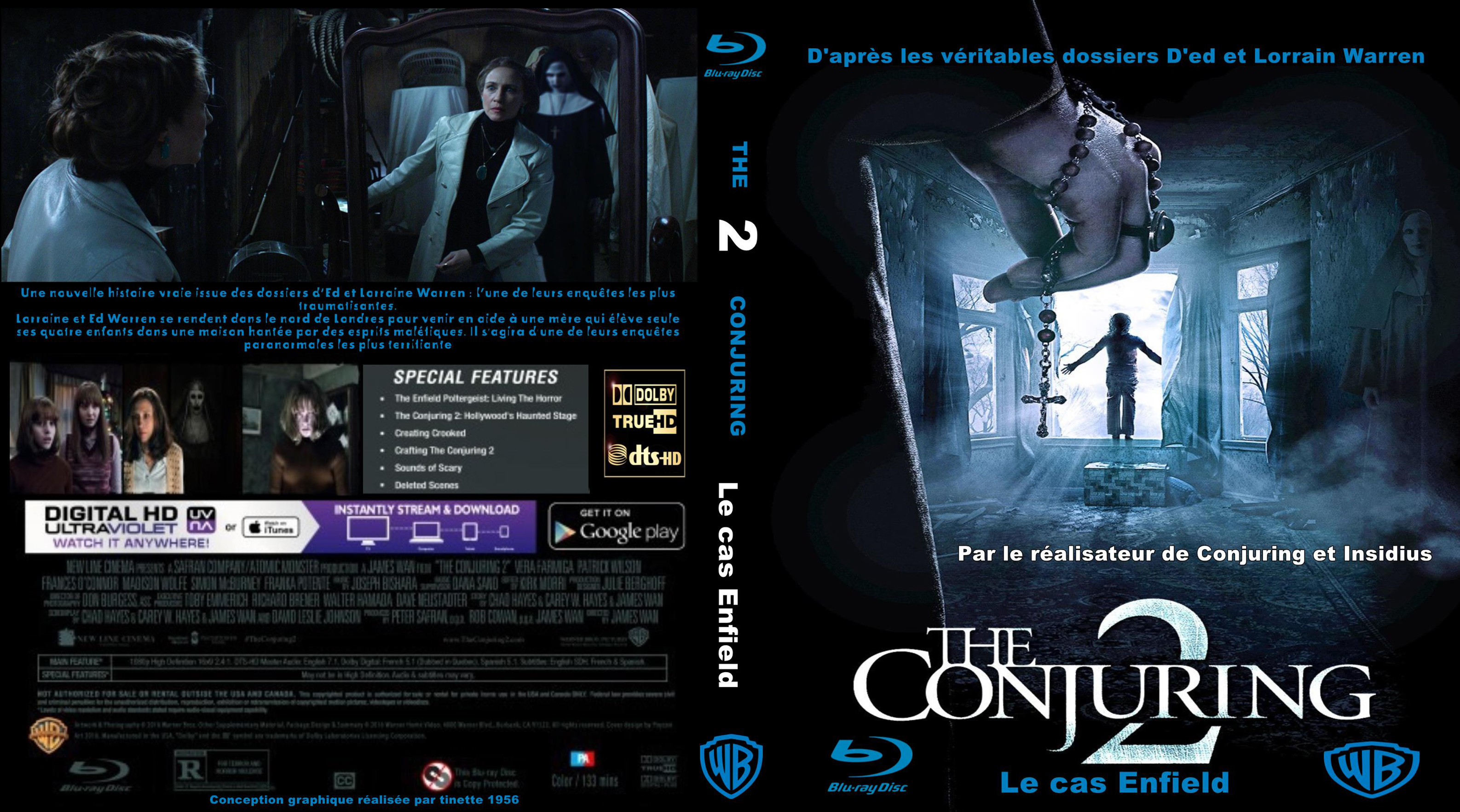 Jaquette DVD Conjuring 2 : Le Cas Enfield custom (BLU-RAY)