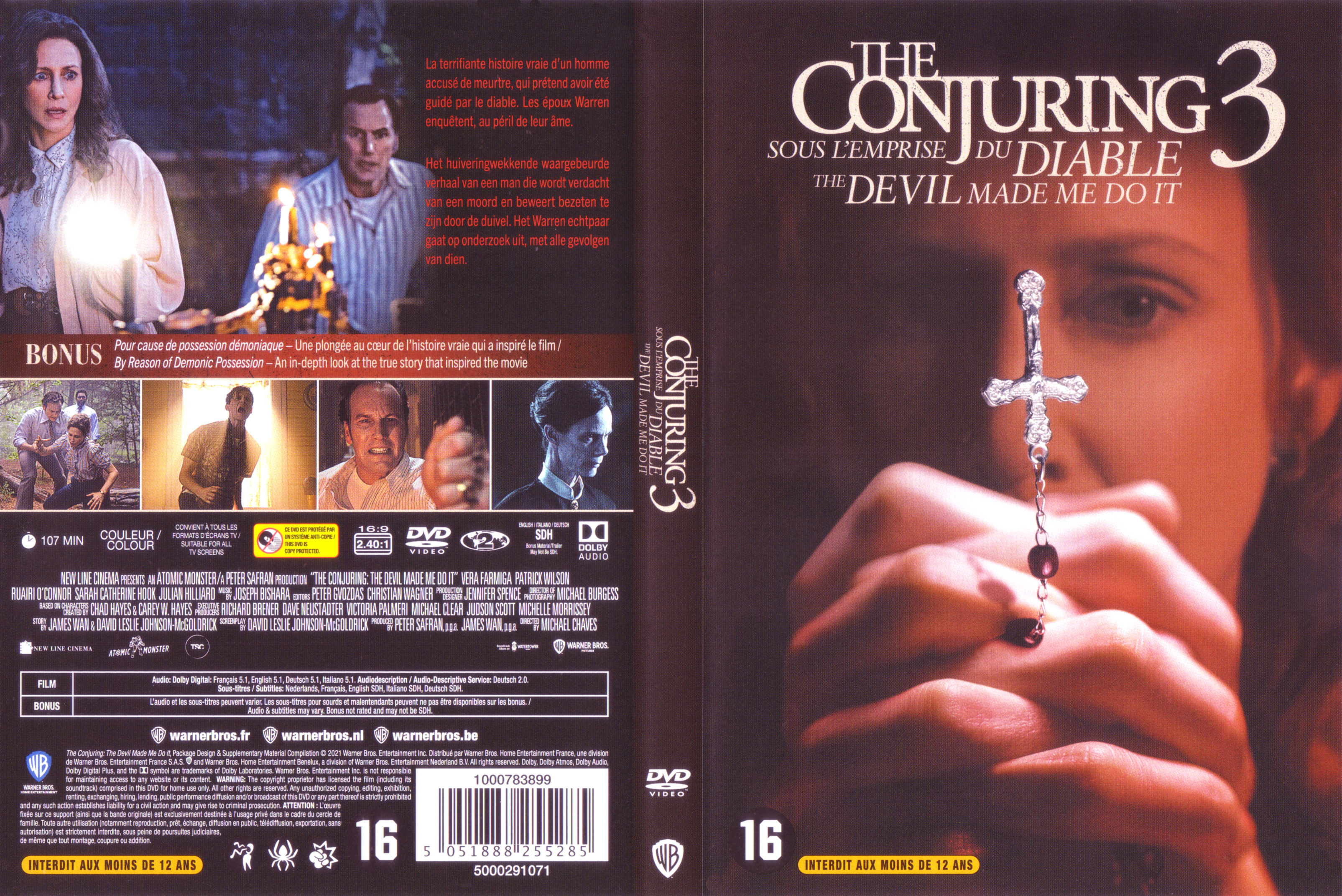 Jaquette DVD Conjuring 3 Sous l