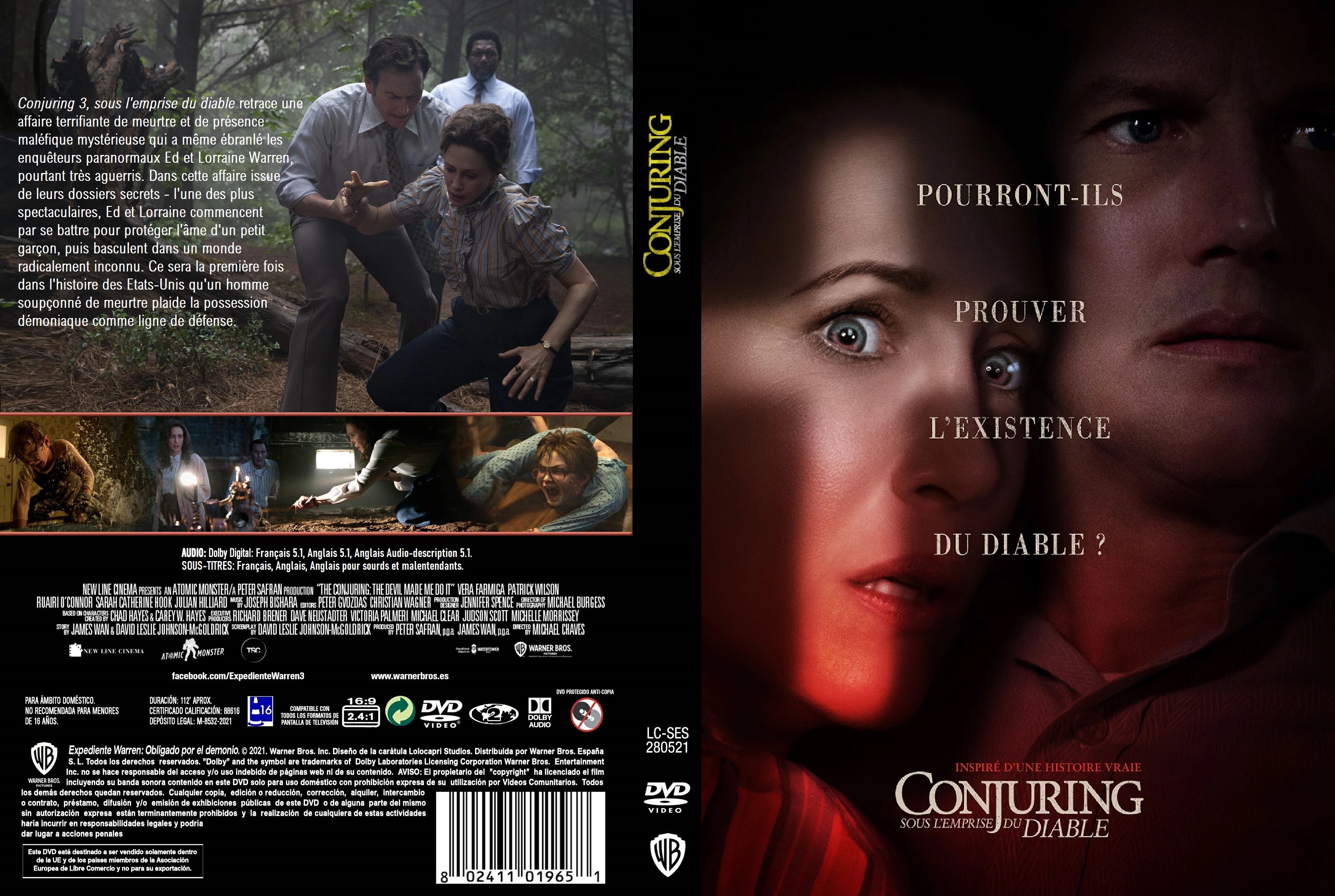 Jaquette DVD Conjuring 3 Sous l