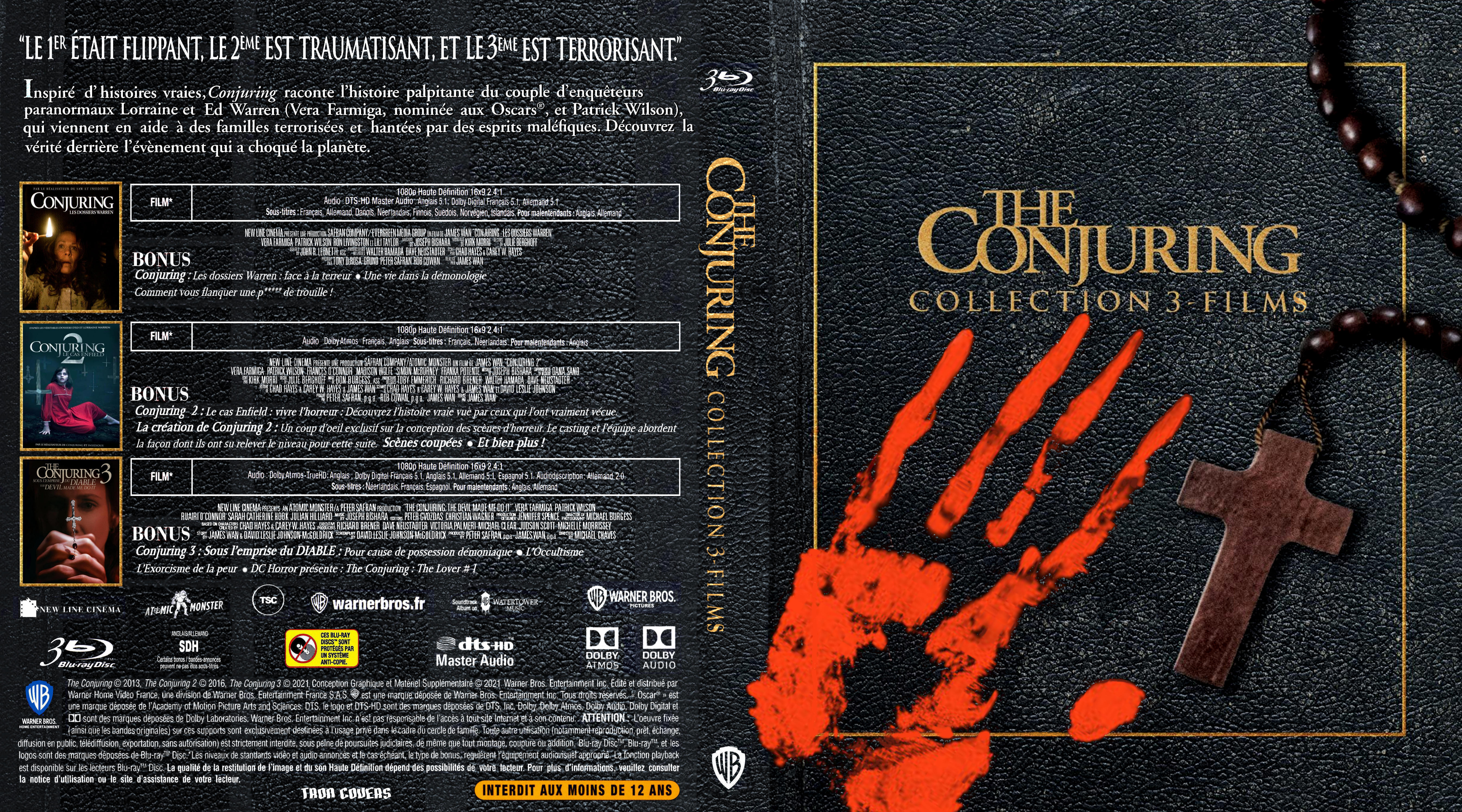 Jaquette DVD Conjuring coffret collection custom (BLU-RAY)