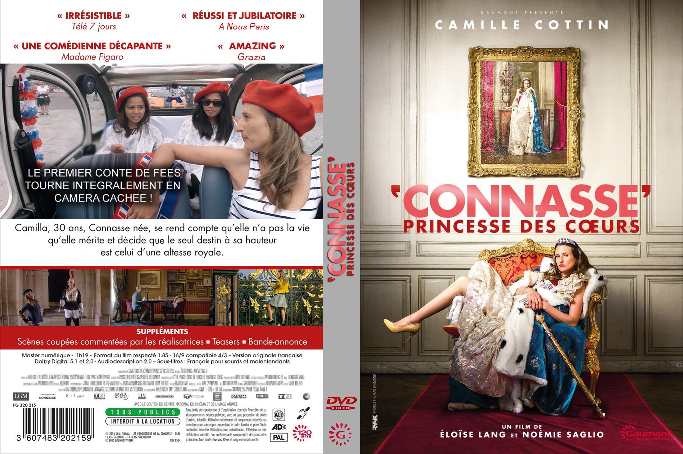 Jaquette DVD Connasse, Princesse des coeurs custom