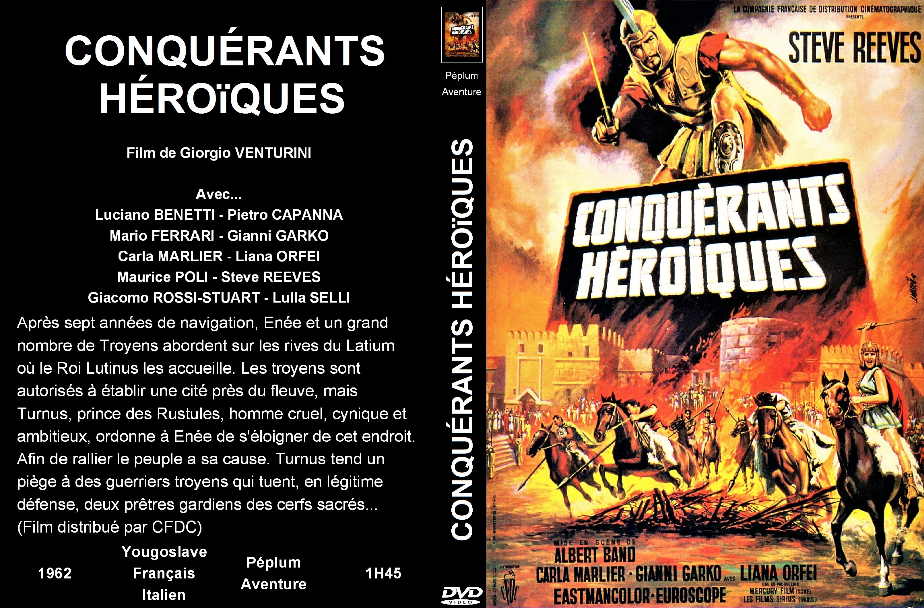 Jaquette DVD Conquerants heroiques custom