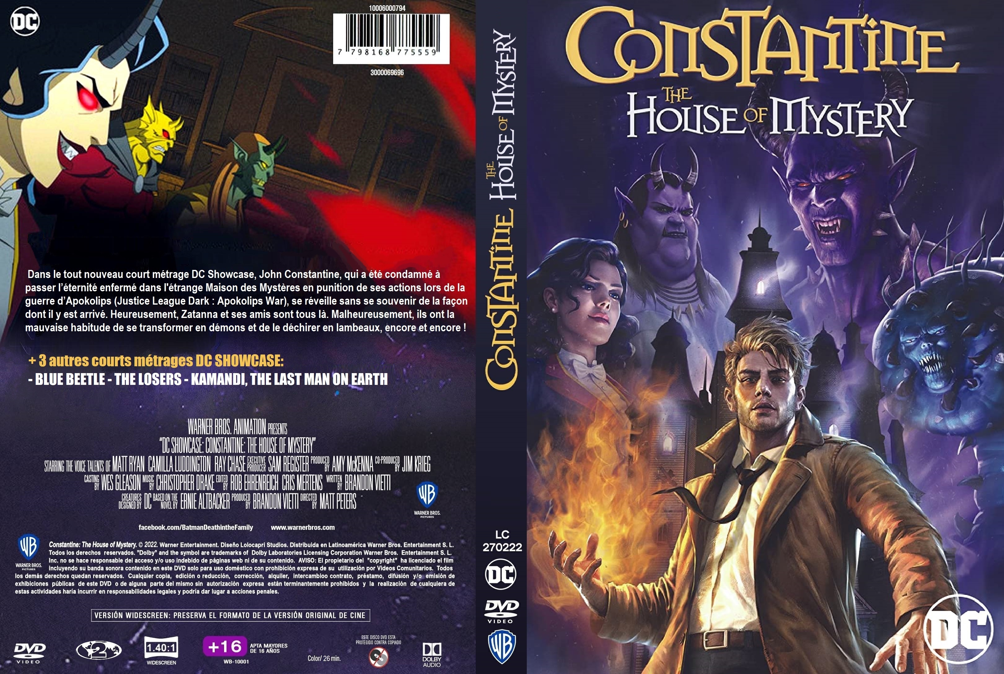 Jaquette DVD Constantine The House of Mystery custom