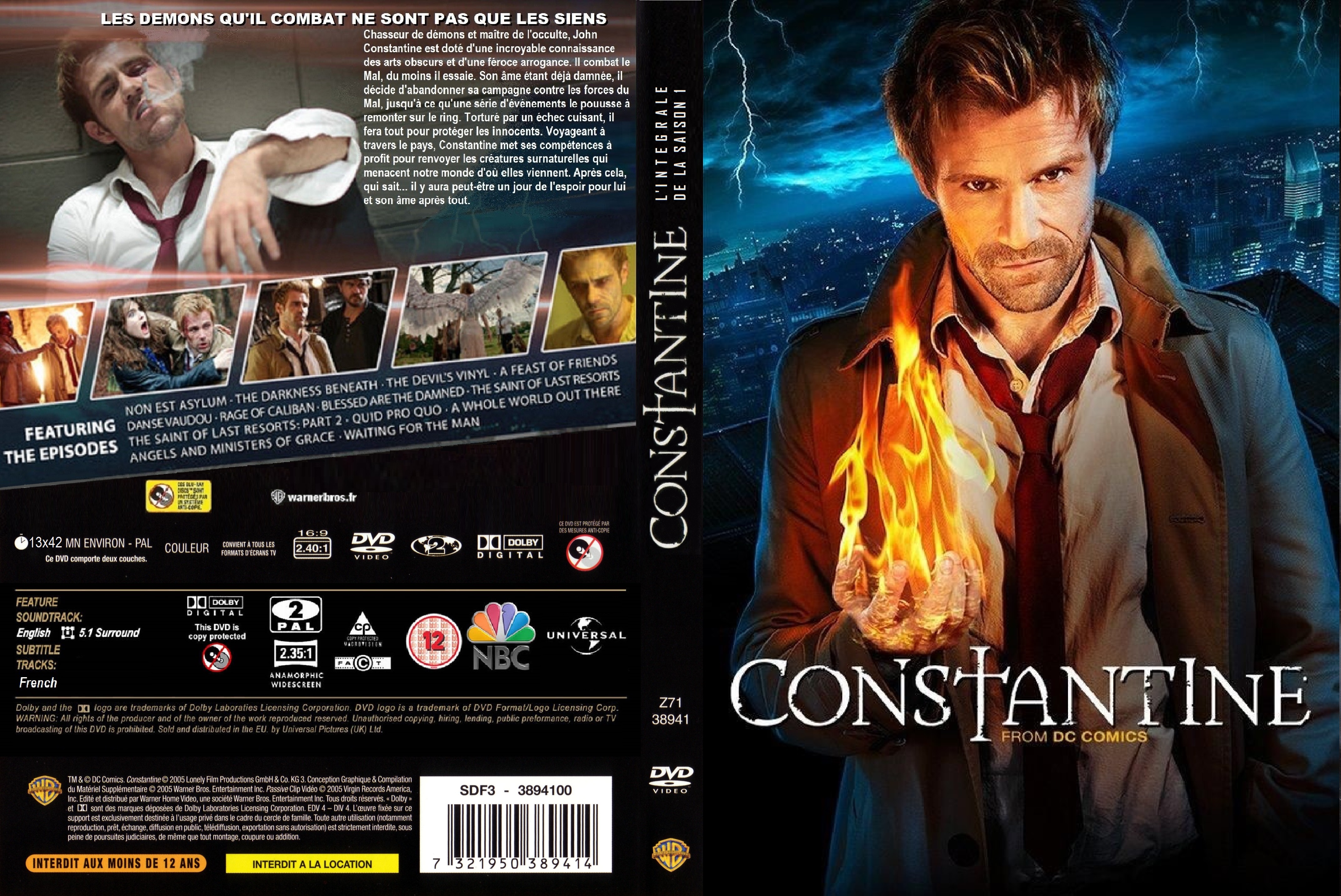 Jaquette DVD Constantine saison 1 custom