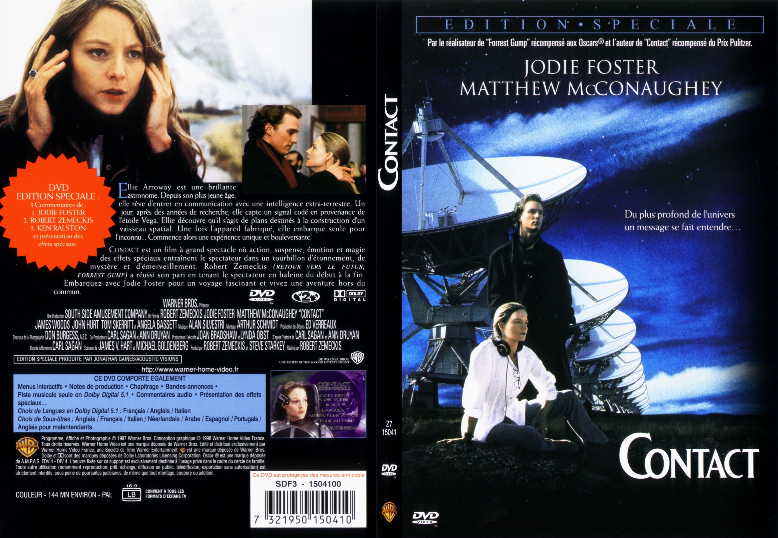 Jaquette DVD Contact - SLIM
