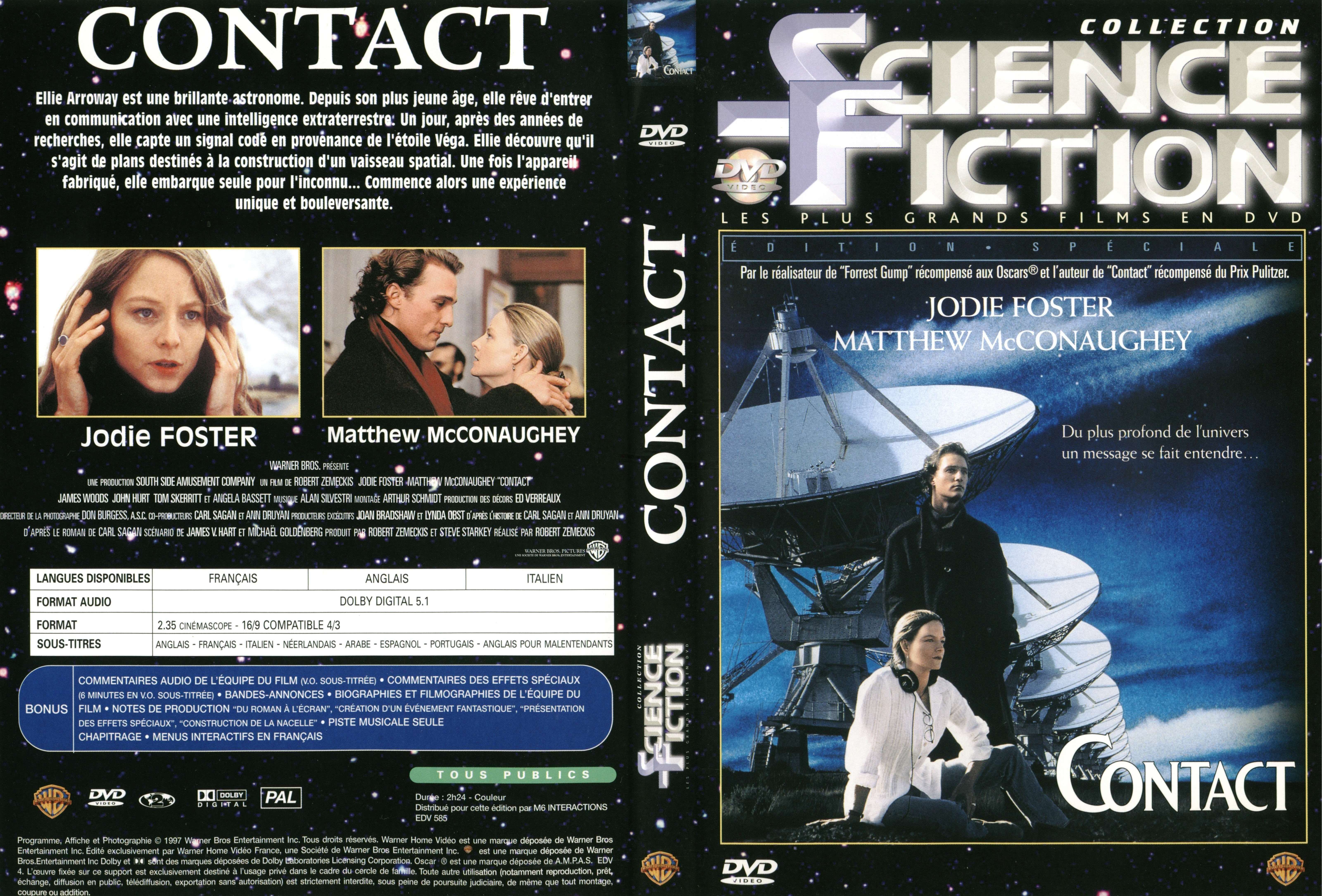 Jaquette DVD Contact v2