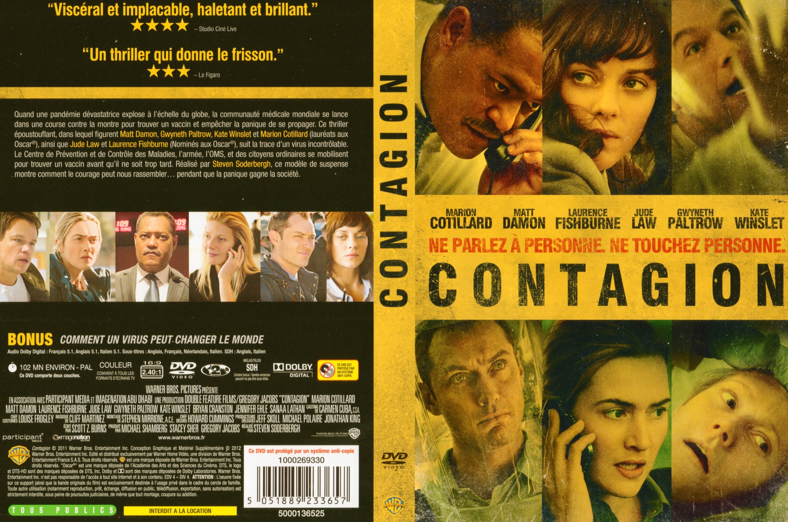 Jaquette DVD Contagion