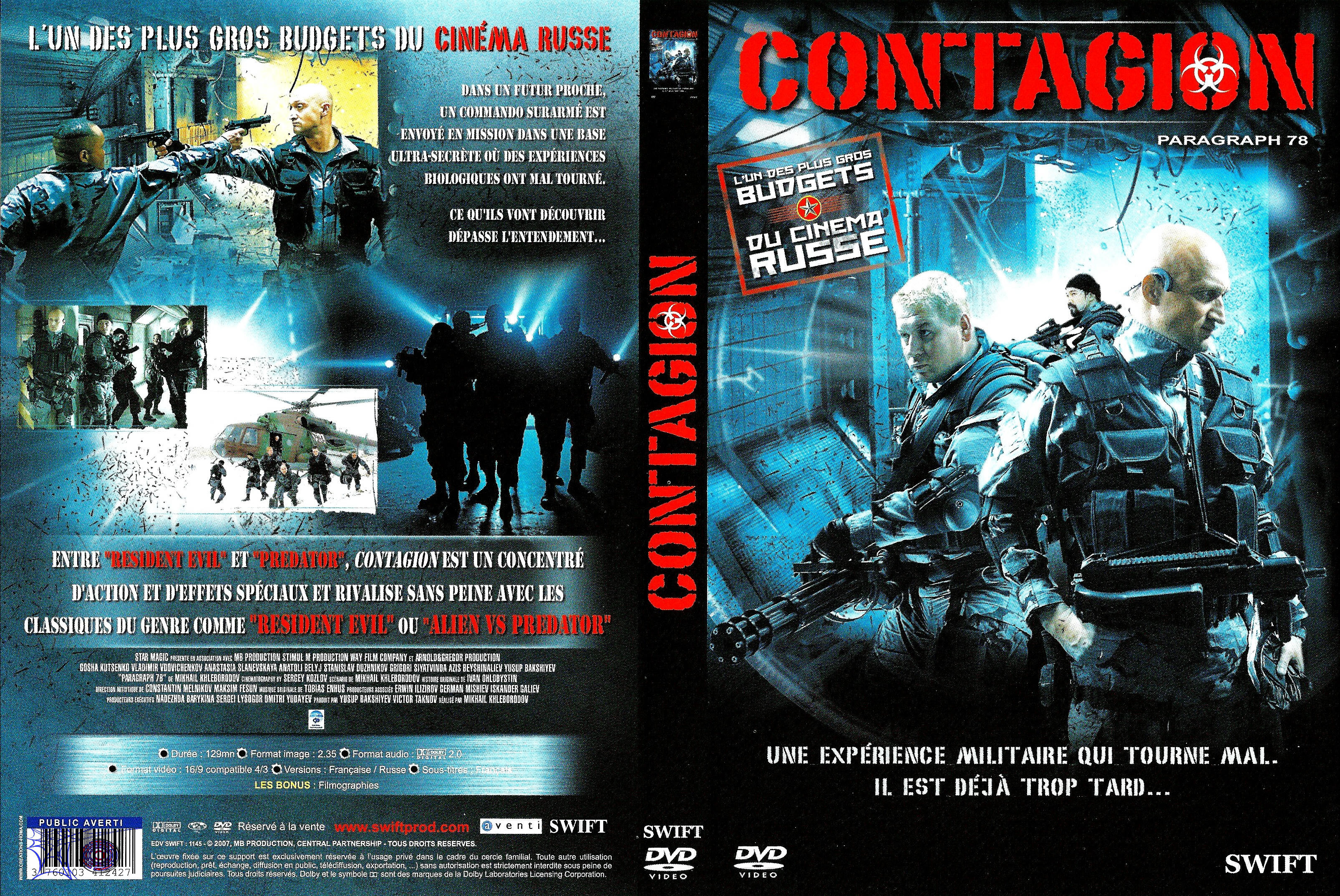 Jaquette DVD Contagion (2007)