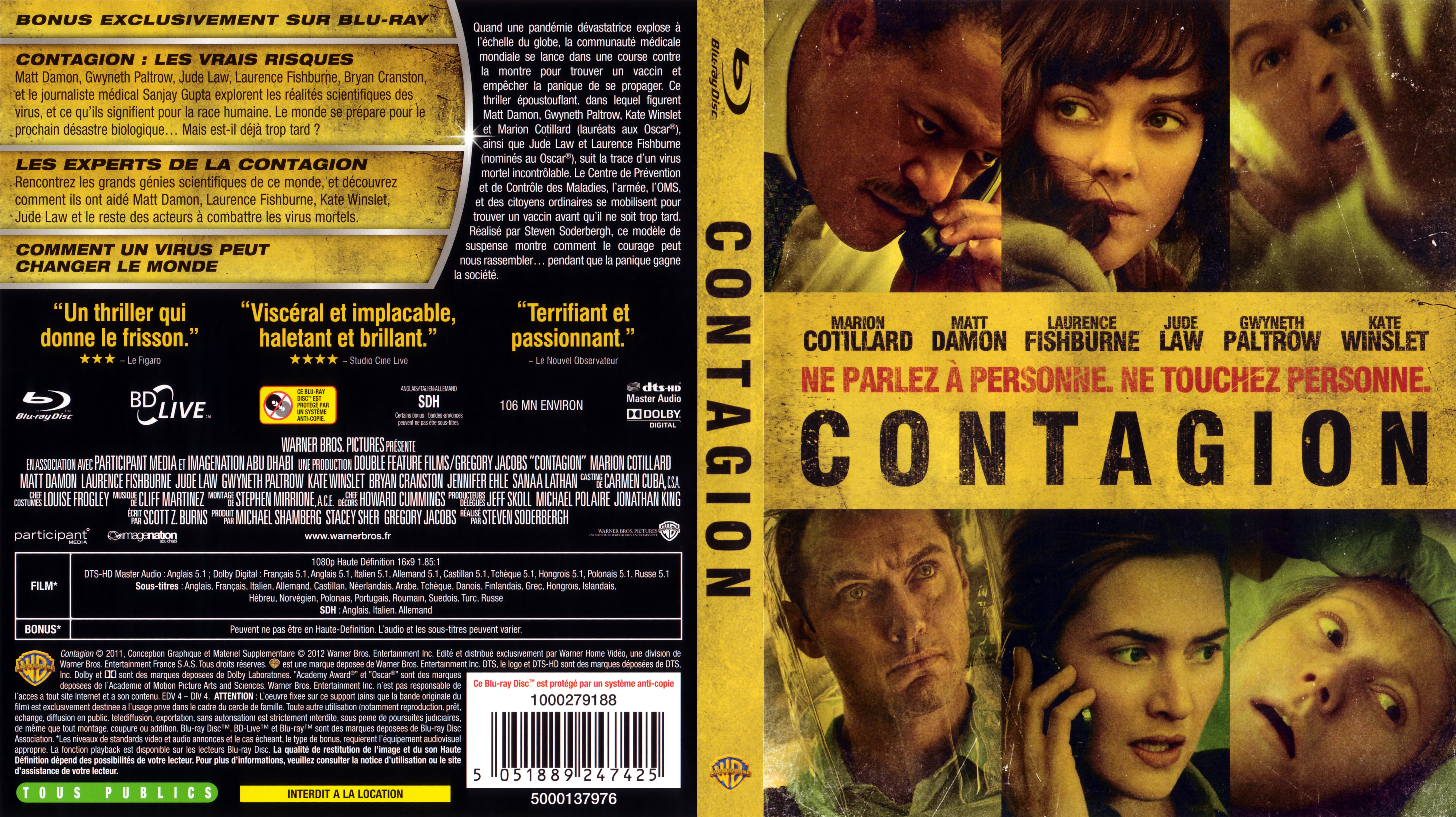 Jaquette DVD Contagion (BLU-RAY) v2
