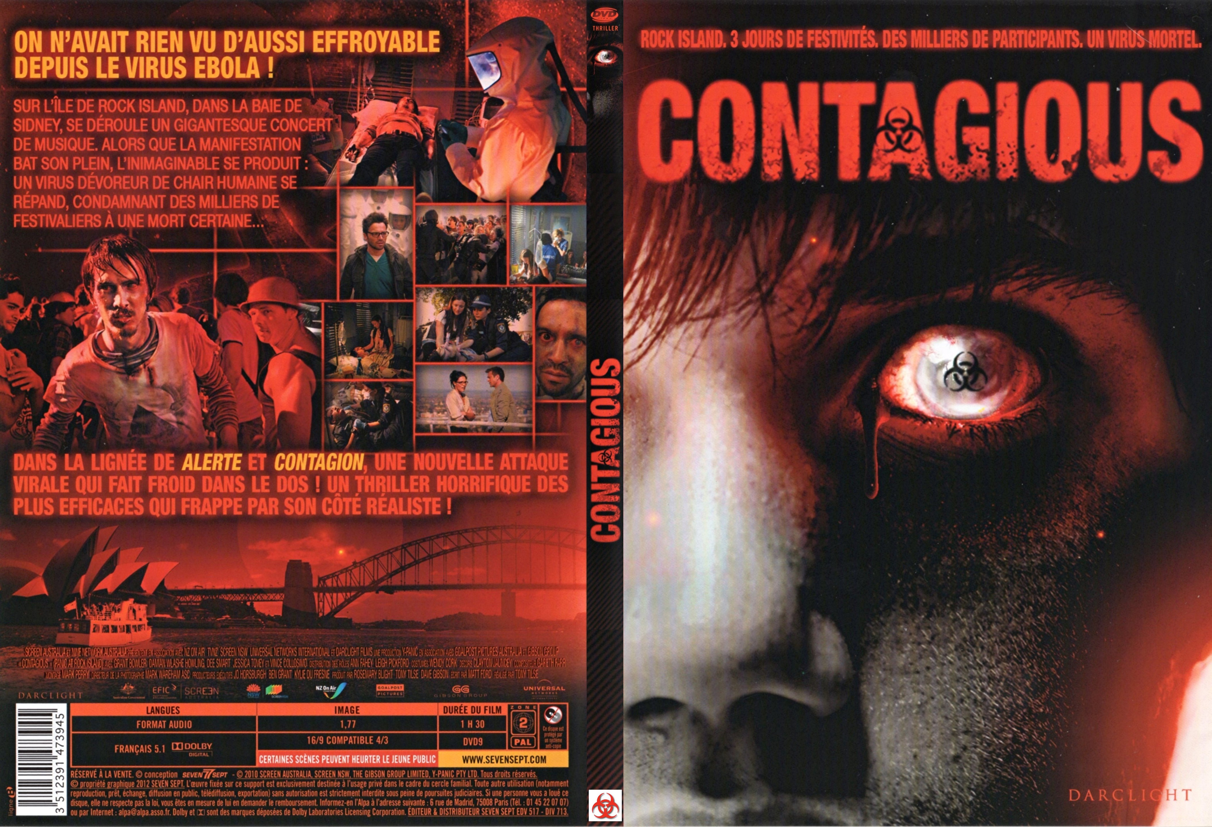 Jaquette DVD Contagious - SLIM