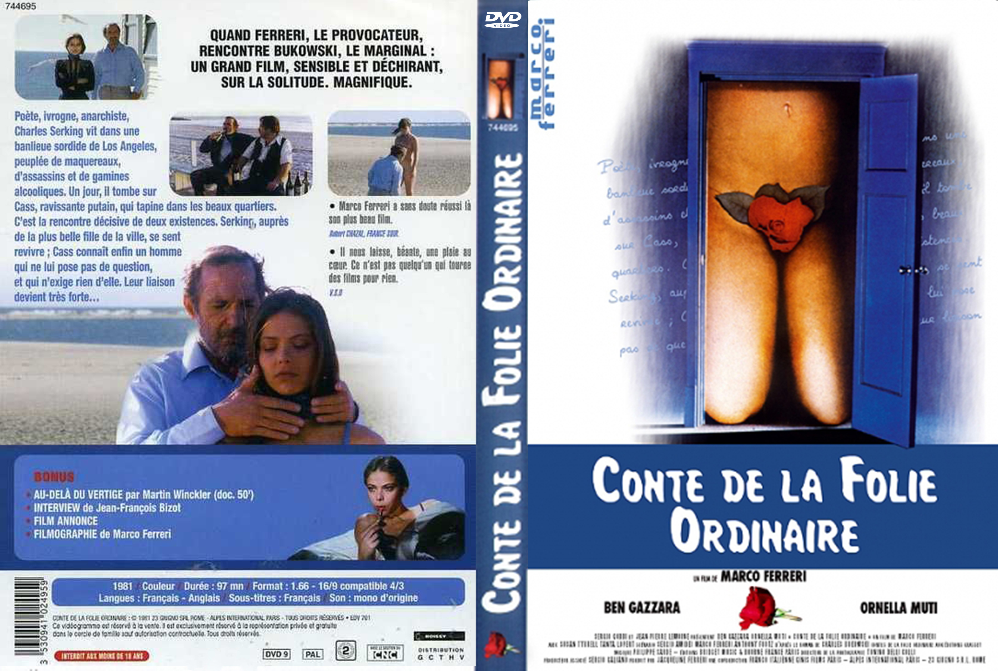 Jaquette DVD Conte de la folie ordinaire custom