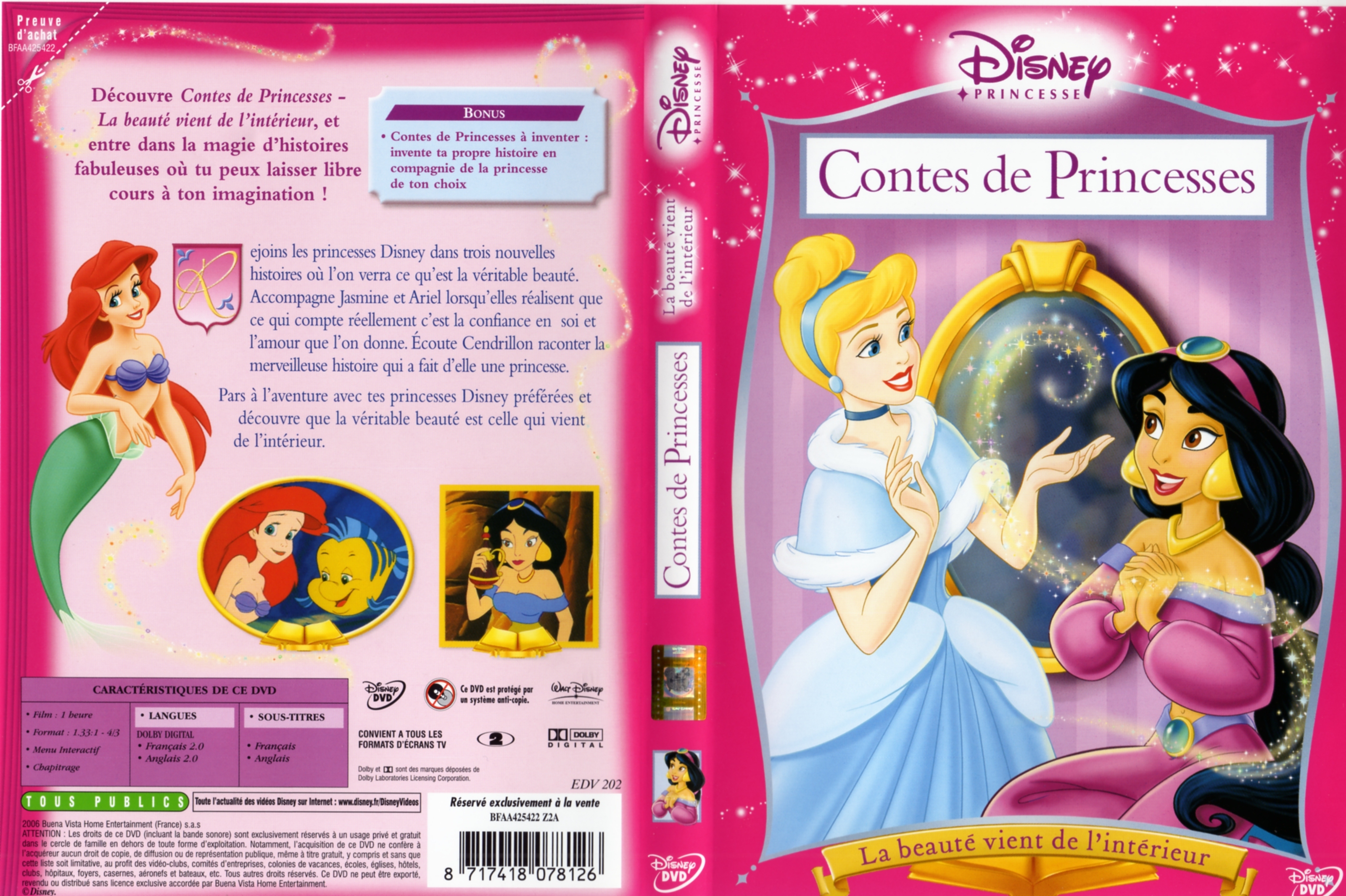 Jaquette DVD Contes de princesses - La beaut vient de l