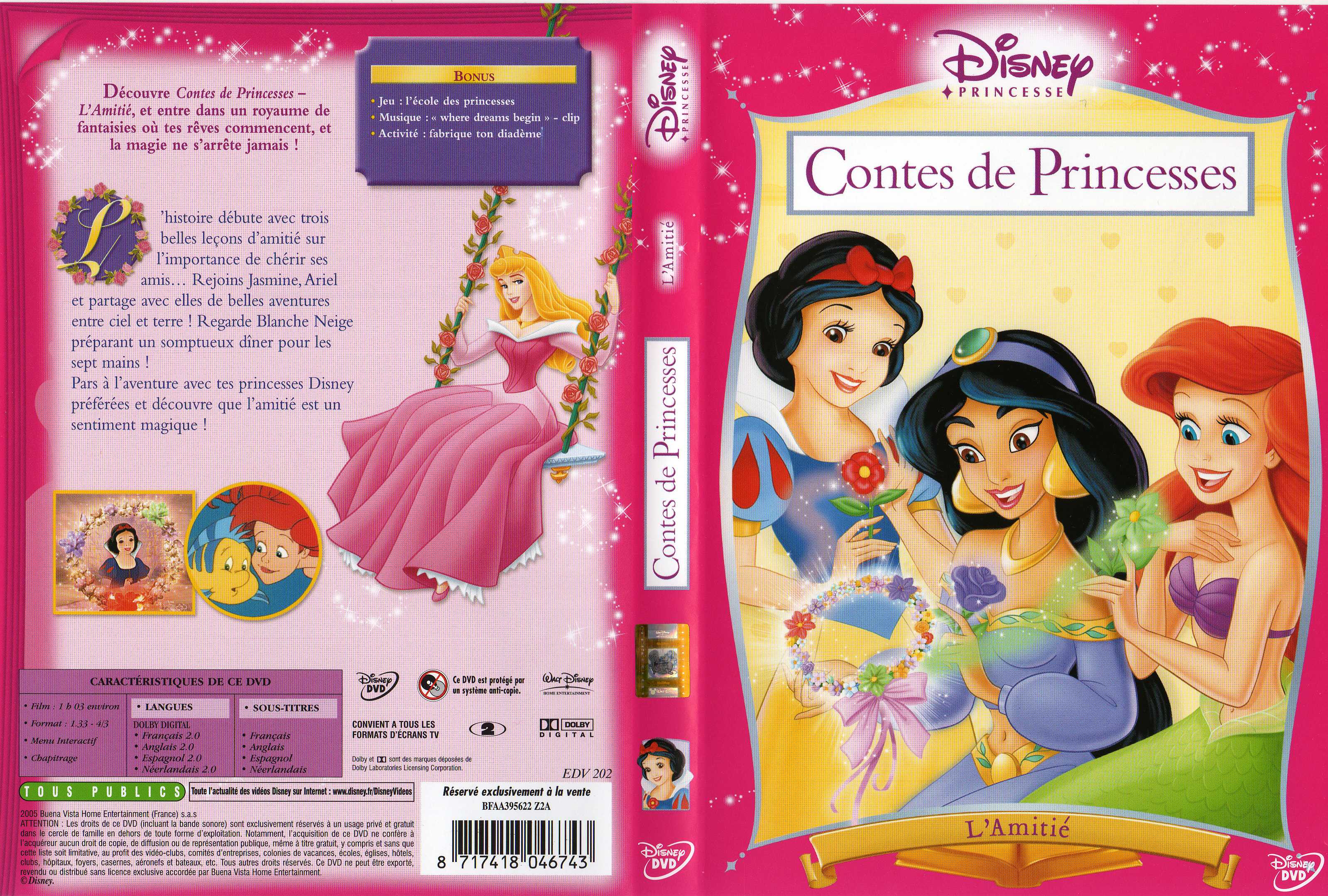 Jaquette DVD Contes de princesses - l