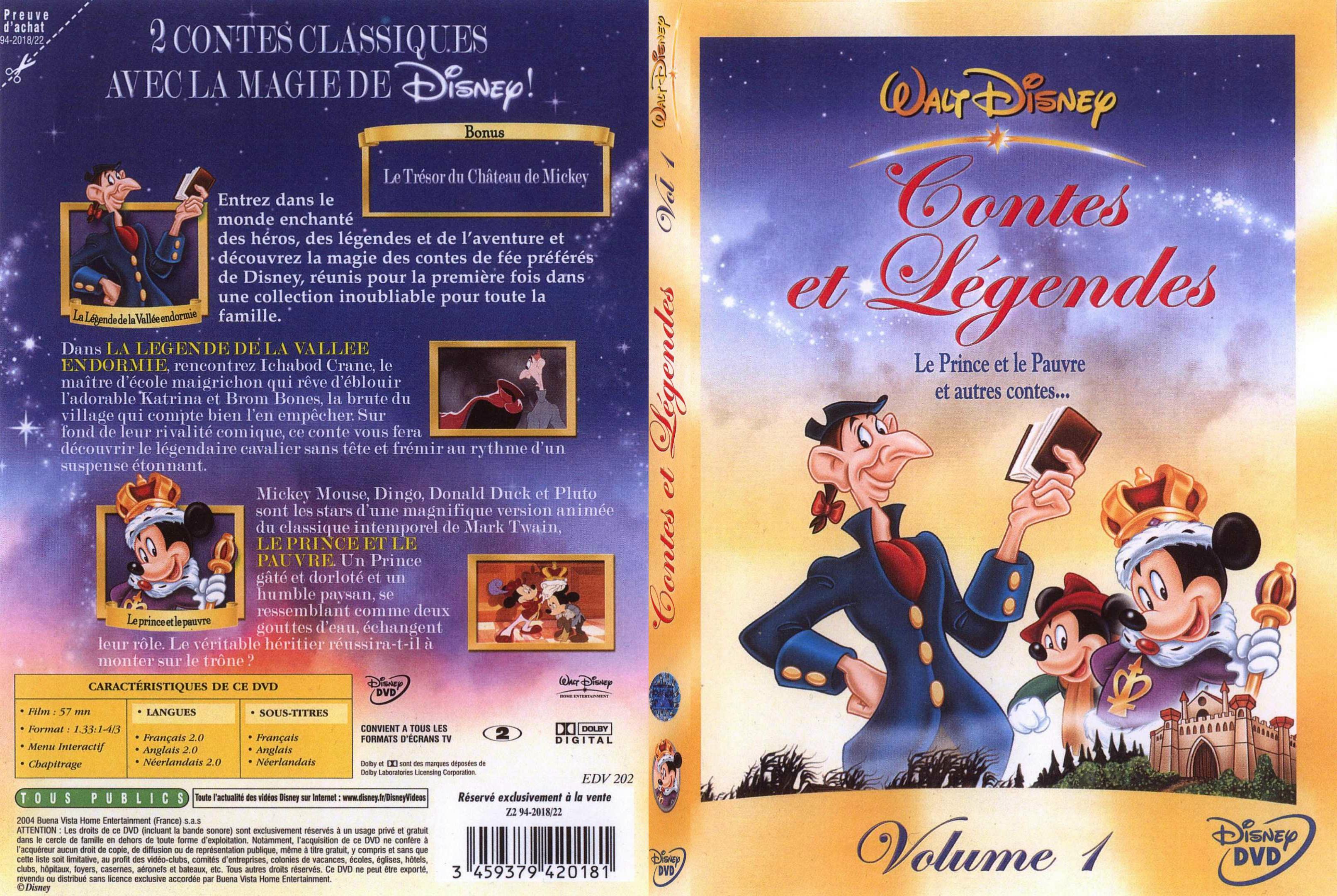 Jaquette DVD Contes et legendes 1 - SLIM