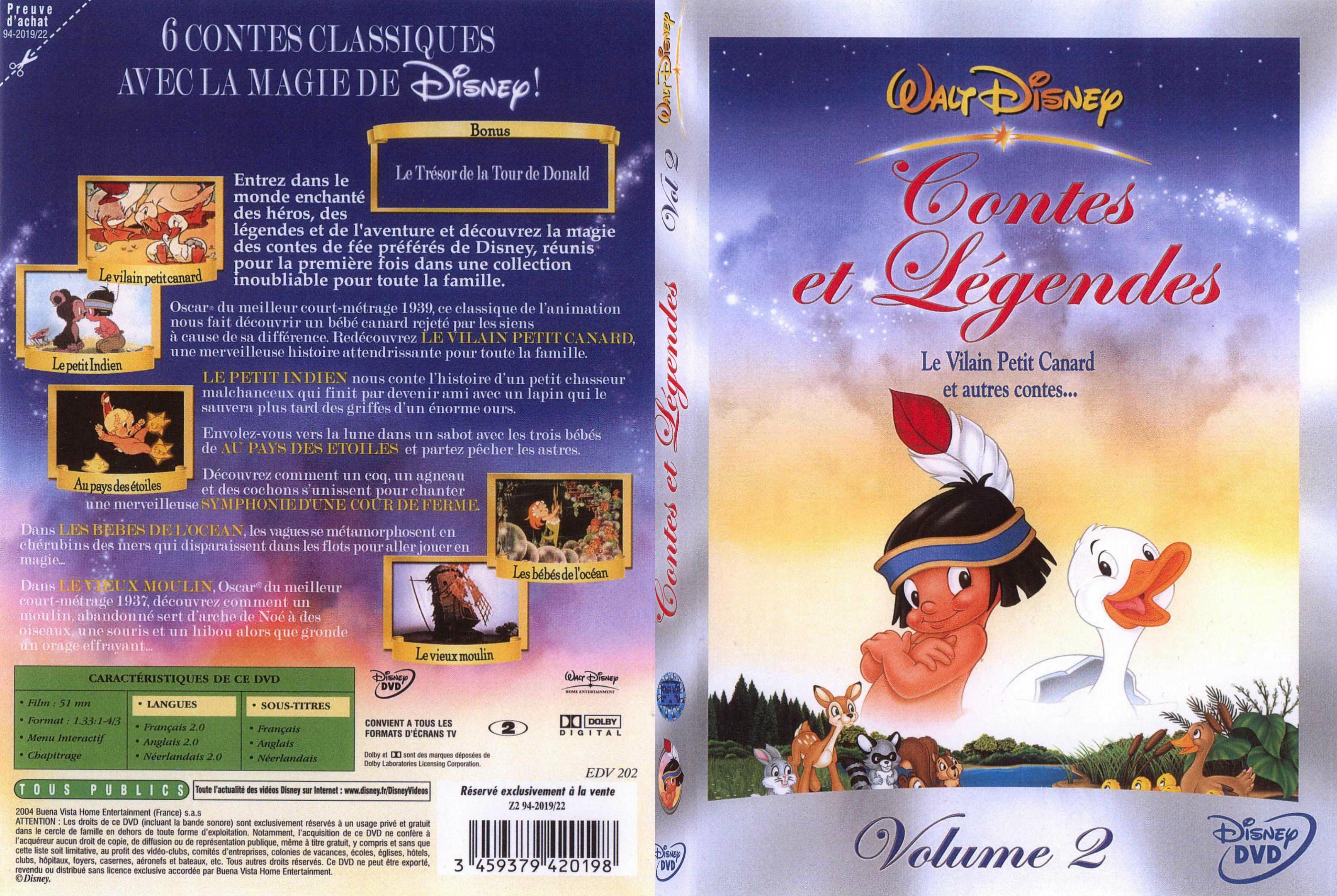 Jaquette DVD Contes et legendes 2 - SLIM