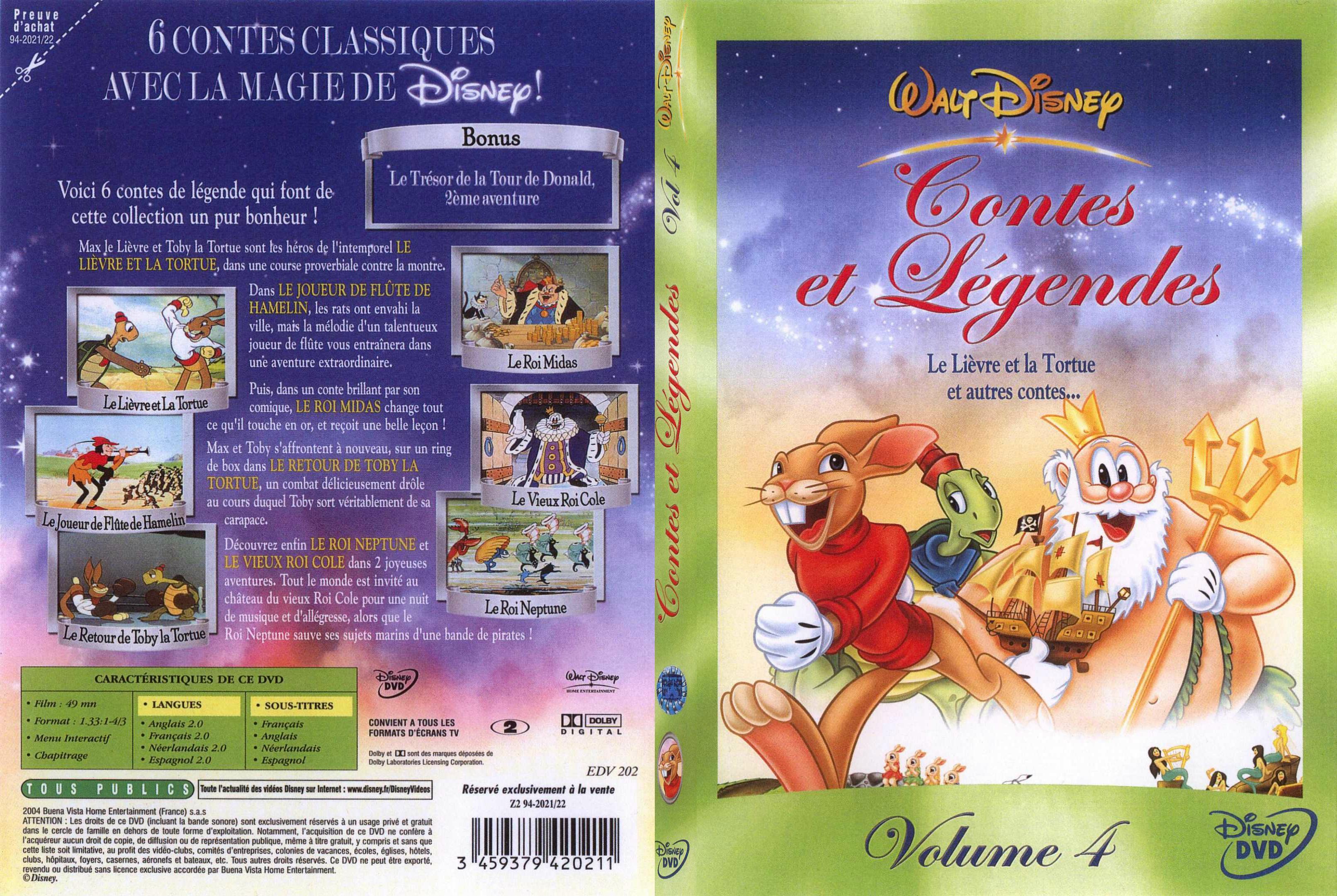 Jaquette DVD Contes et legendes 4 - SLIM