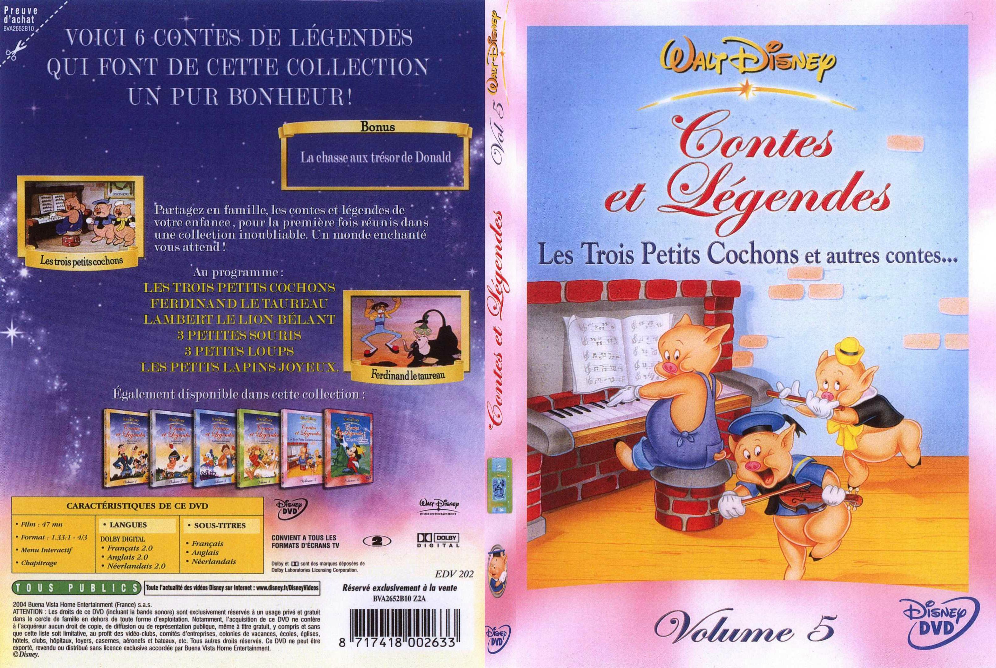 Jaquette DVD Contes et legendes 5 - SLIM