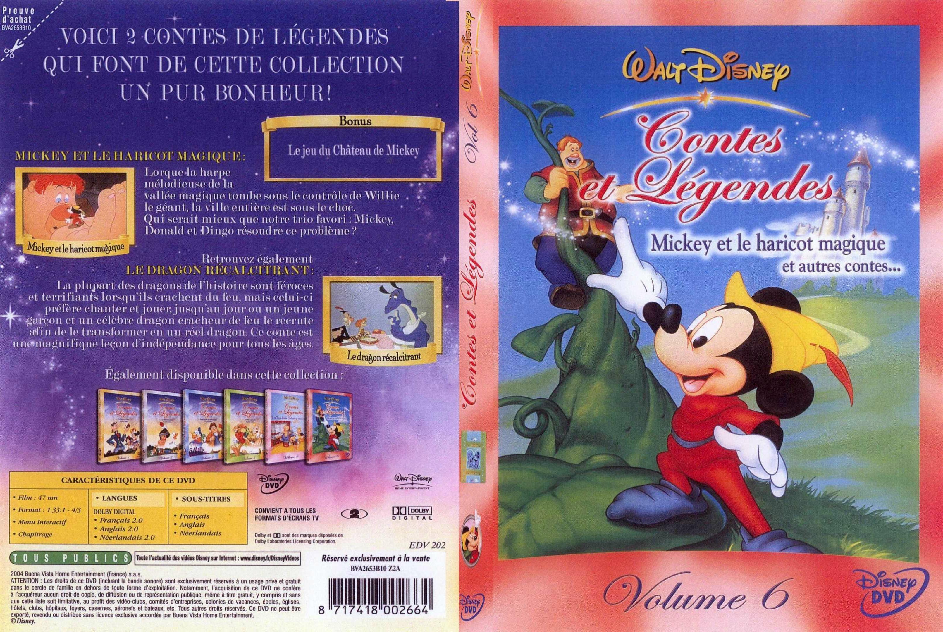 Jaquette DVD Contes et legendes 6 - SLIM