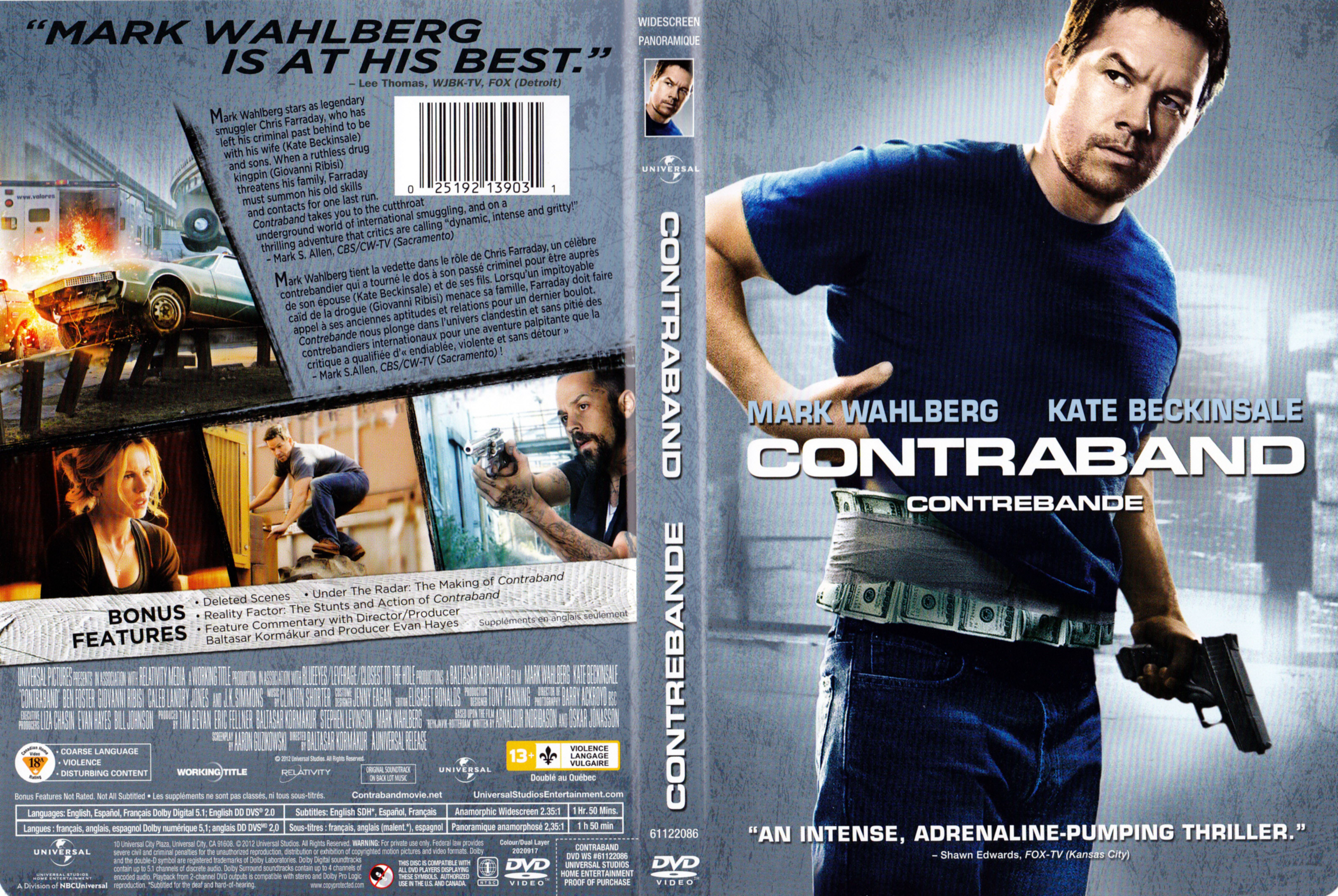 Jaquette DVD Contraband - Contrebande (Canadienne)