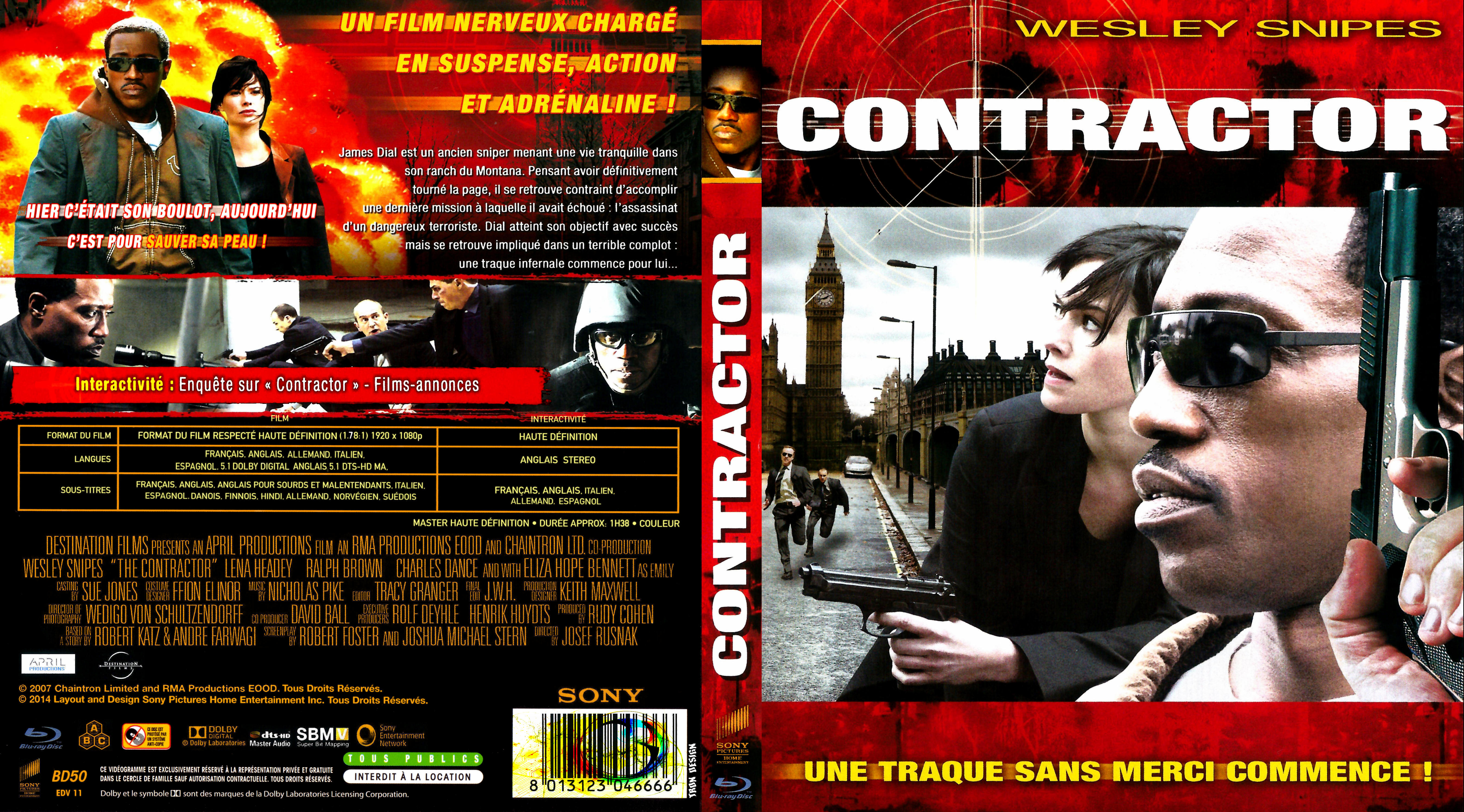 Jaquette DVD Contractor custom (BLU-RAY)