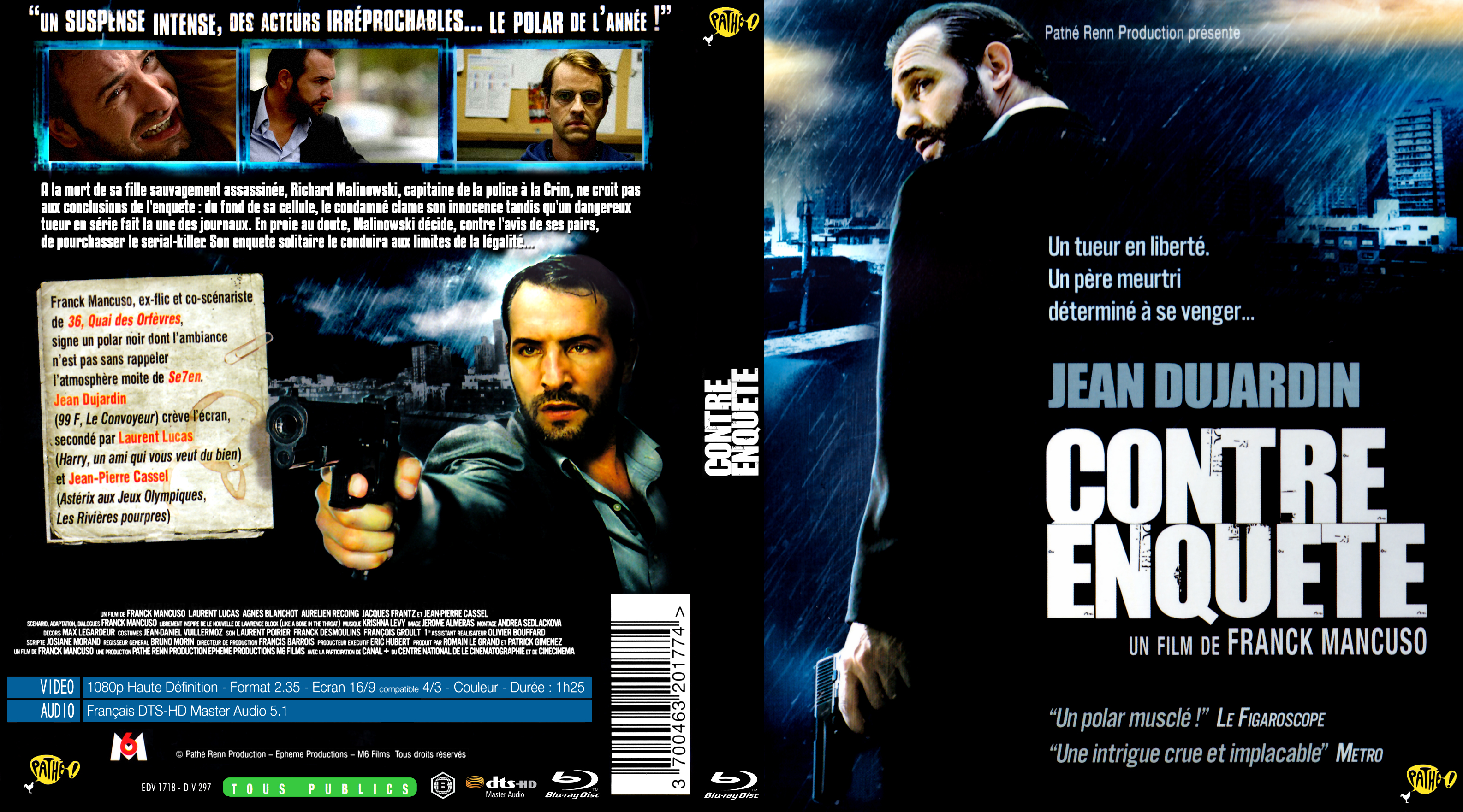 Jaquette DVD Contre enquete custom (BLU-RAY)