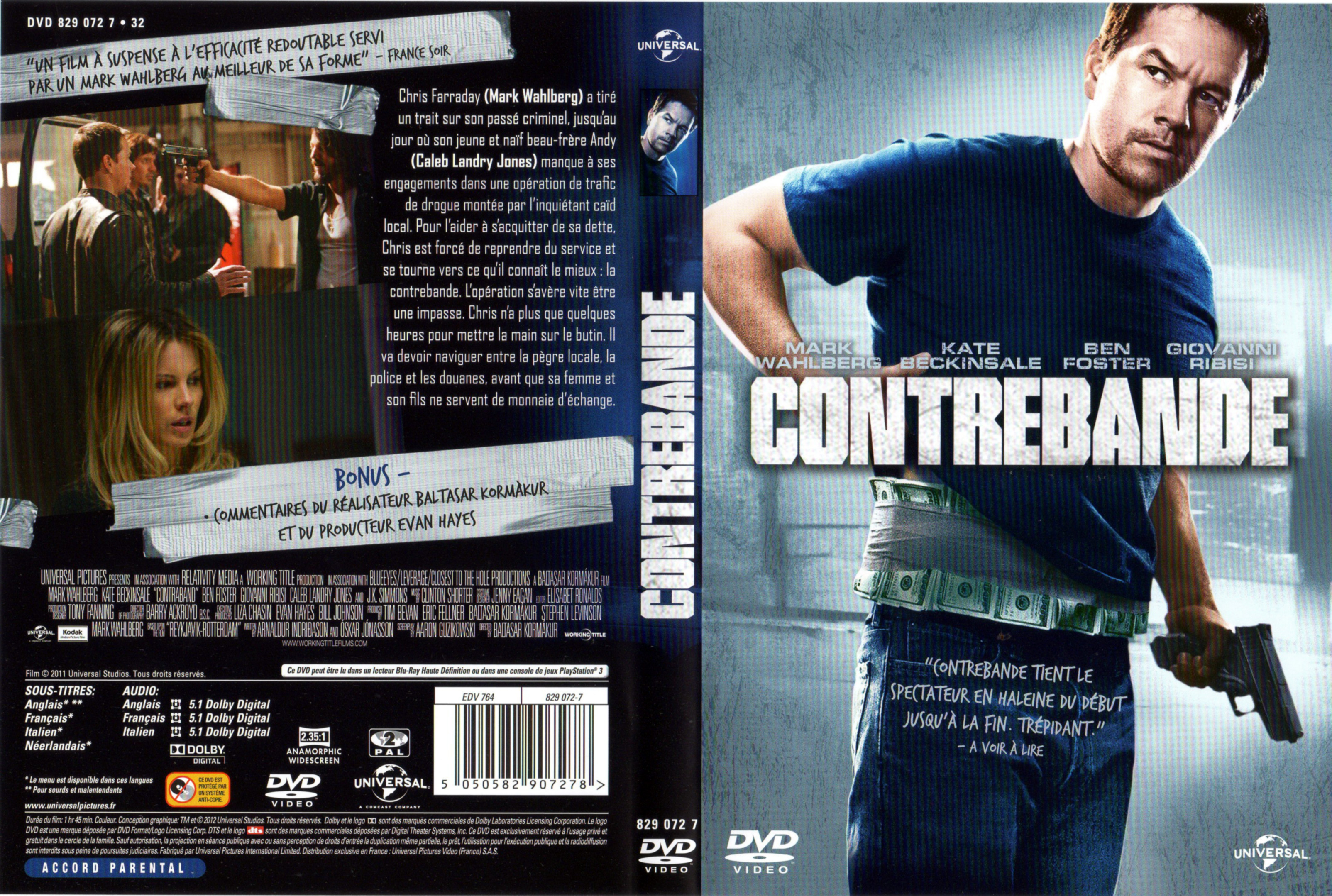 Jaquette DVD Contrebande