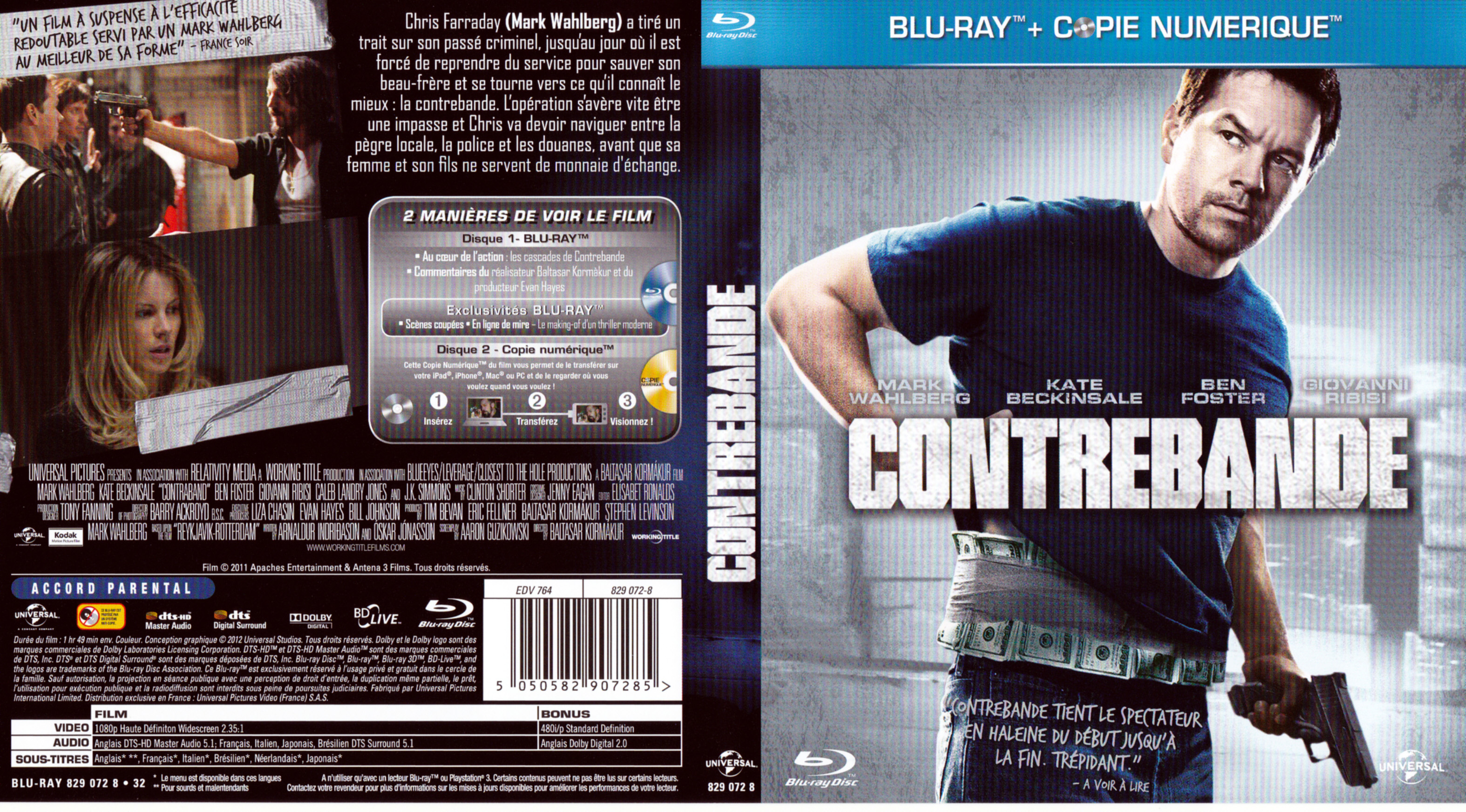 Jaquette DVD Contrebande (BLU-RAY)