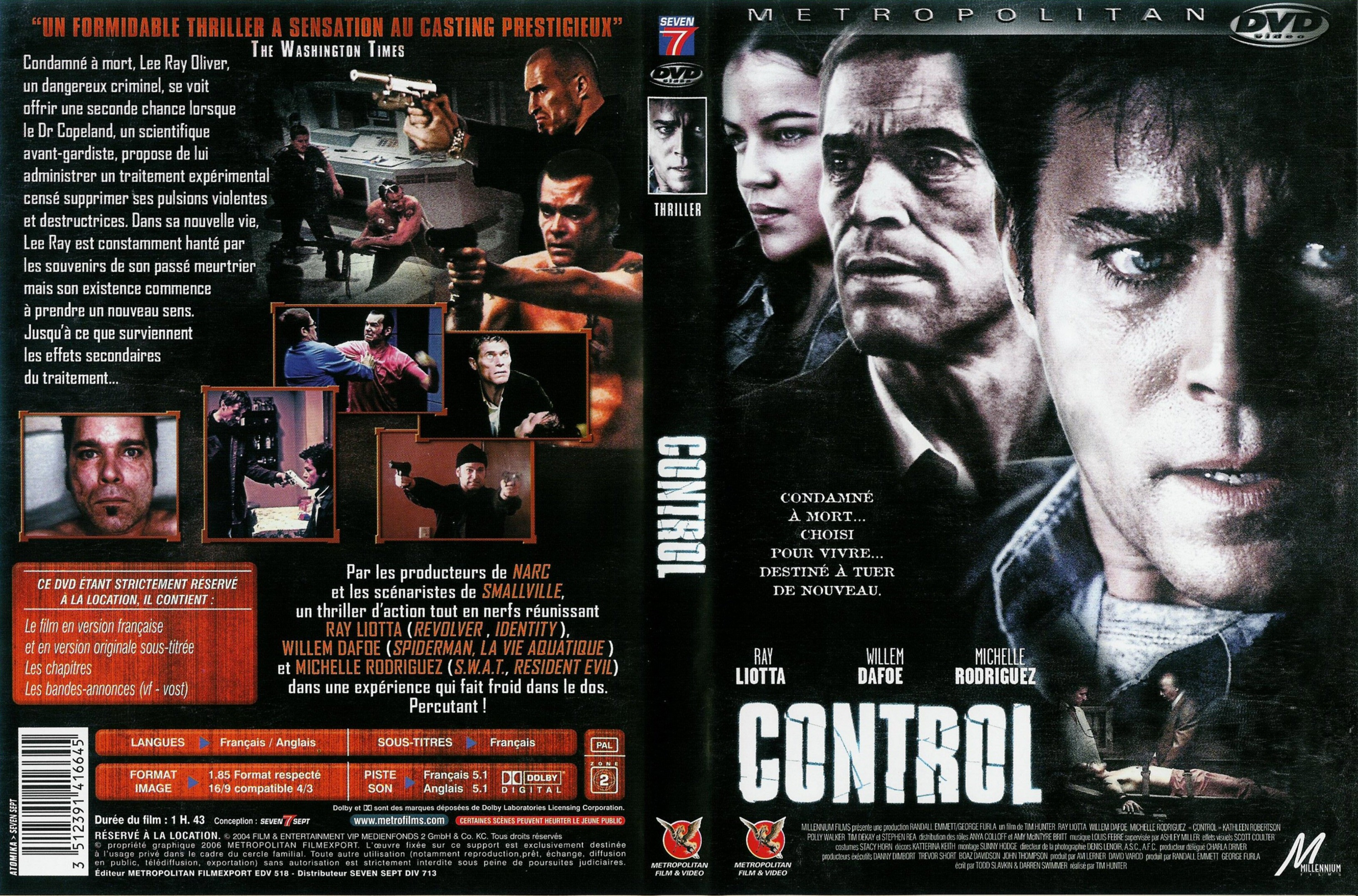 Jaquette DVD Control