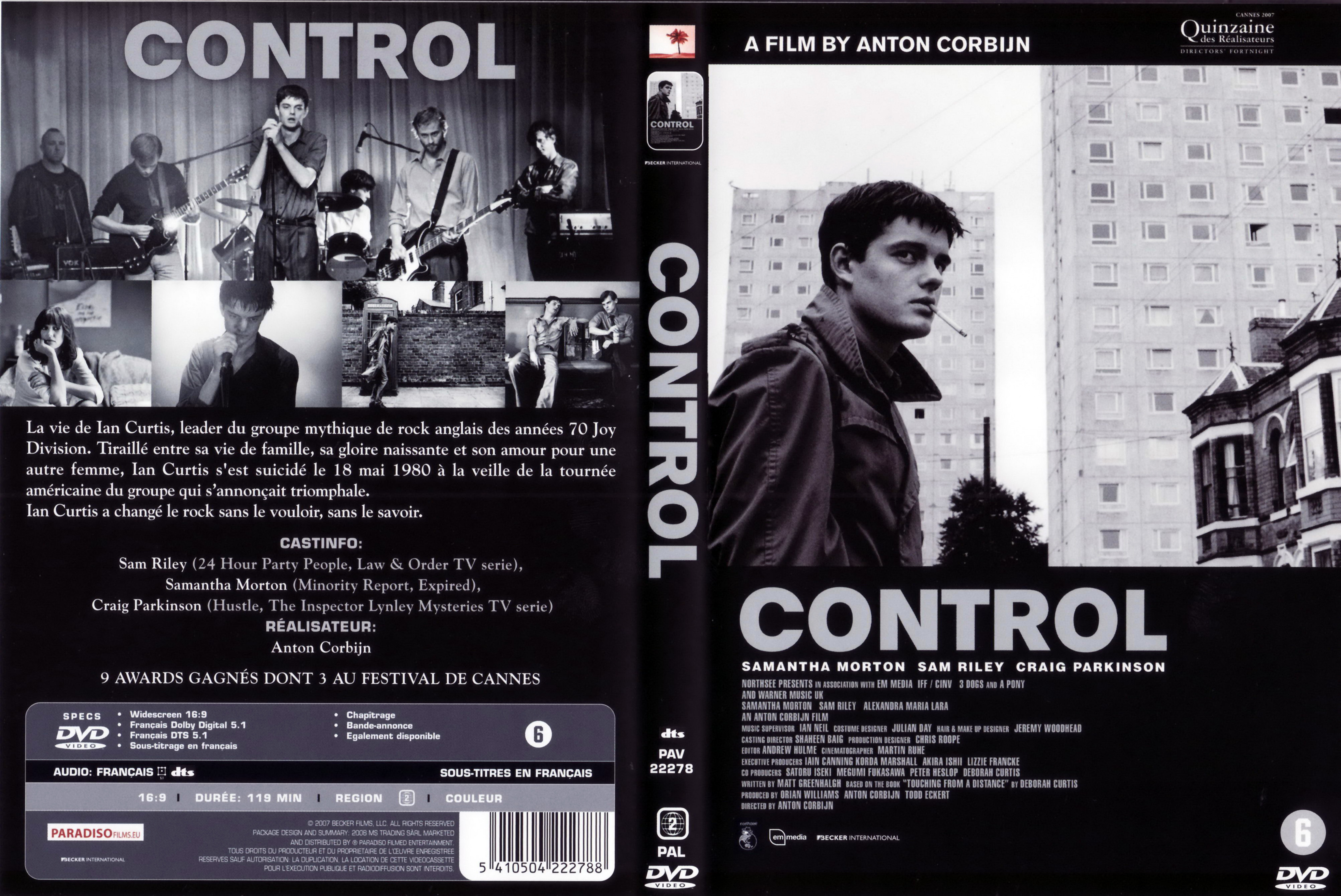 Jaquette DVD Control (2007) v2