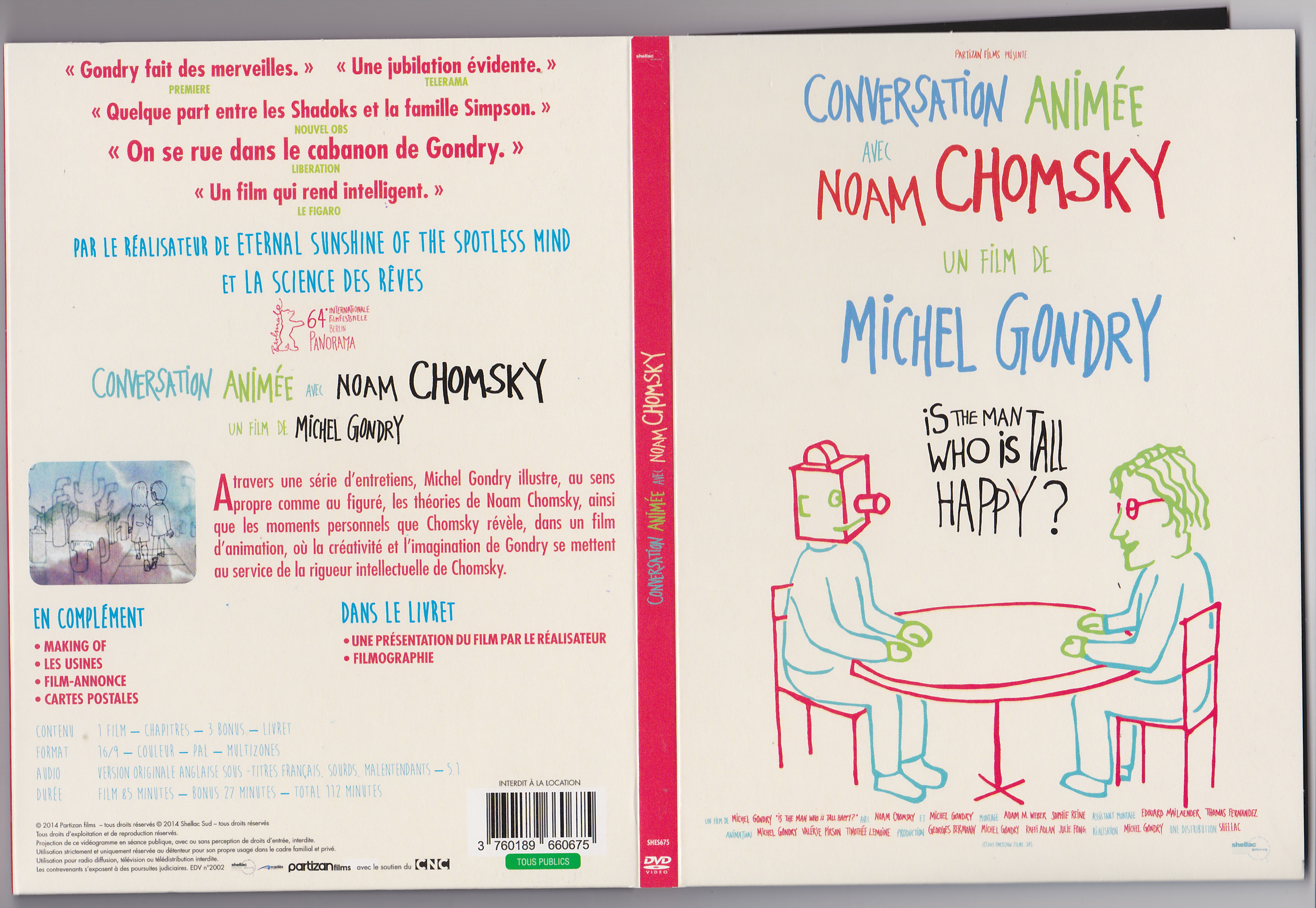 Jaquette DVD Conversation anime avec Noam Chomsky